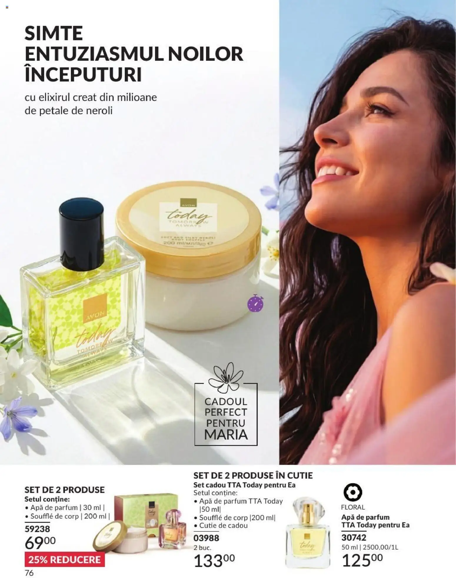 Catalog Avon 1 - 30 August 2026 | Pagina 76 | Produse: Apă de parfum, Cutie, Parfum, Apă