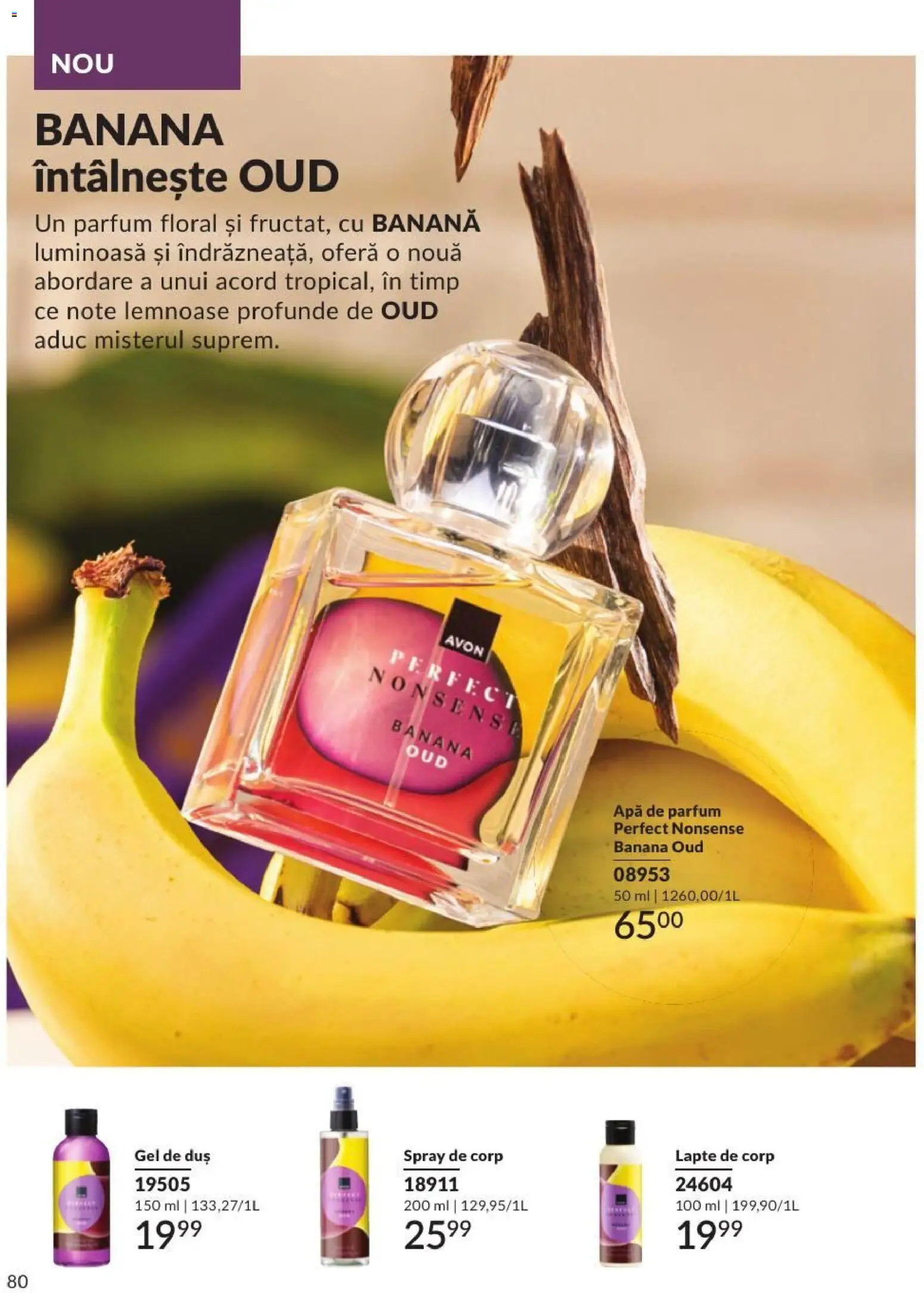 Catalog Avon 1 - 30 August 2026 | Pagina 80 | Produse: Duș, Parfum, Lapte, Apă