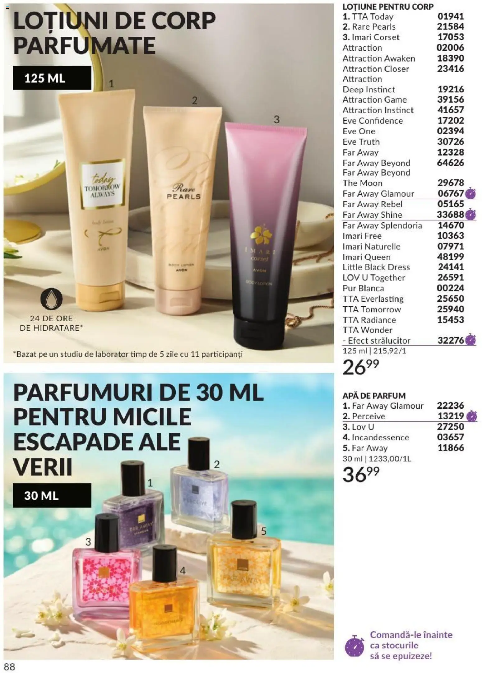 Catalog Avon 1 - 30 August 2026 | Pagina 88 | Produse: Apă de parfum, Body, Parfum, Apă