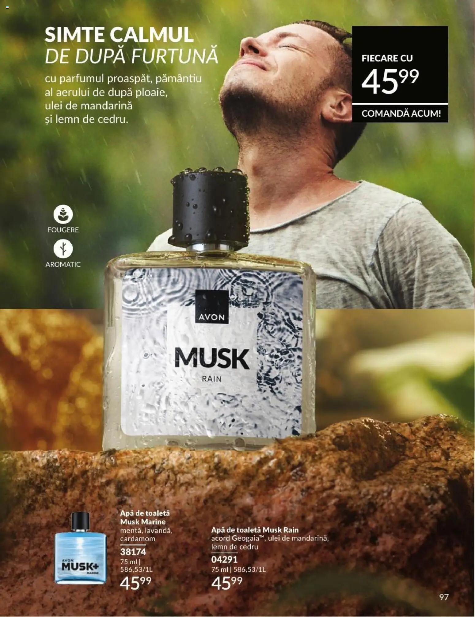 Catalog Avon 1 - 30 August 2026 | Pagina 97 | Produse: Toaletă, Apă de toaletă, Ulei, Apă