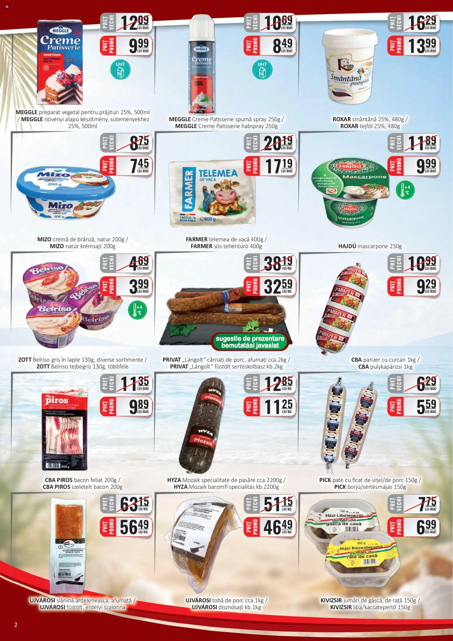 Catalog CBA 1 - 14 August 2026 | Pagina 2 | Produse: Pate, Lapte, Mascarpone, Sos