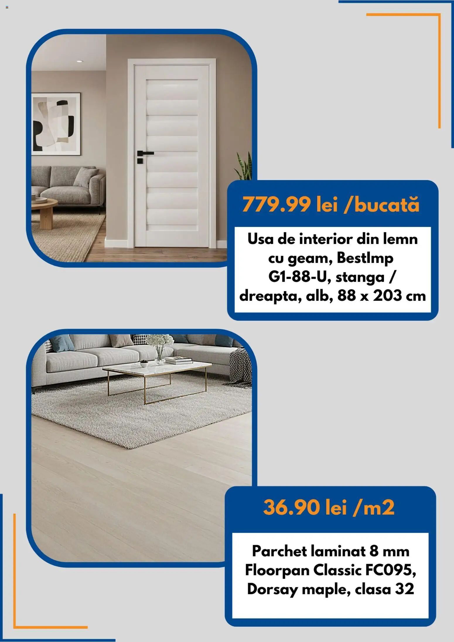 Catalog Dedeman 1 - 30 August 2026 | Pagina 3 | Produse: Parchet, Ușă
