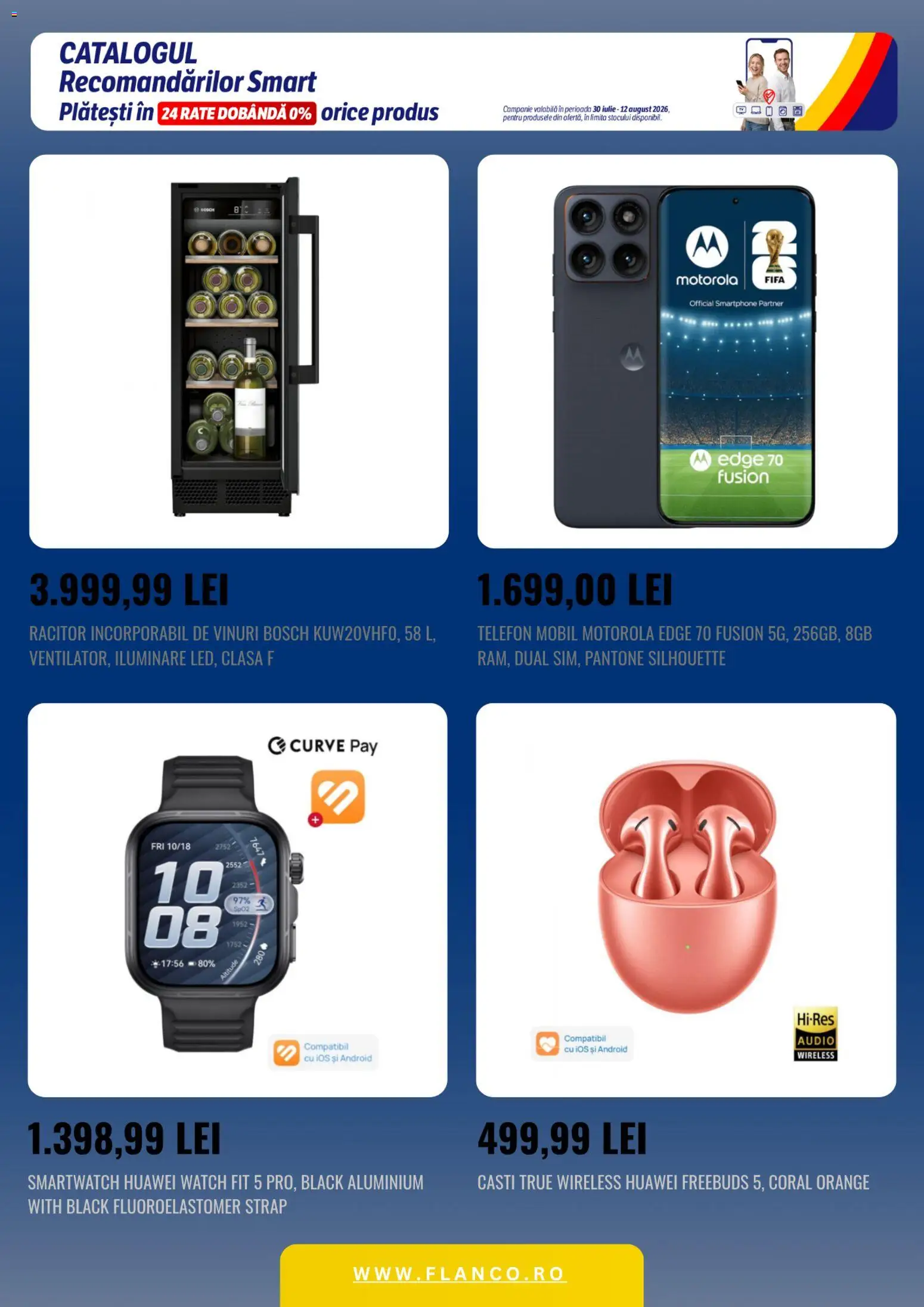 Catalog Flanco 30 Iulie - 11 August 2026 | Pagina 4 | Produse: Telefon, Smartphone, Audio, Smartwatch