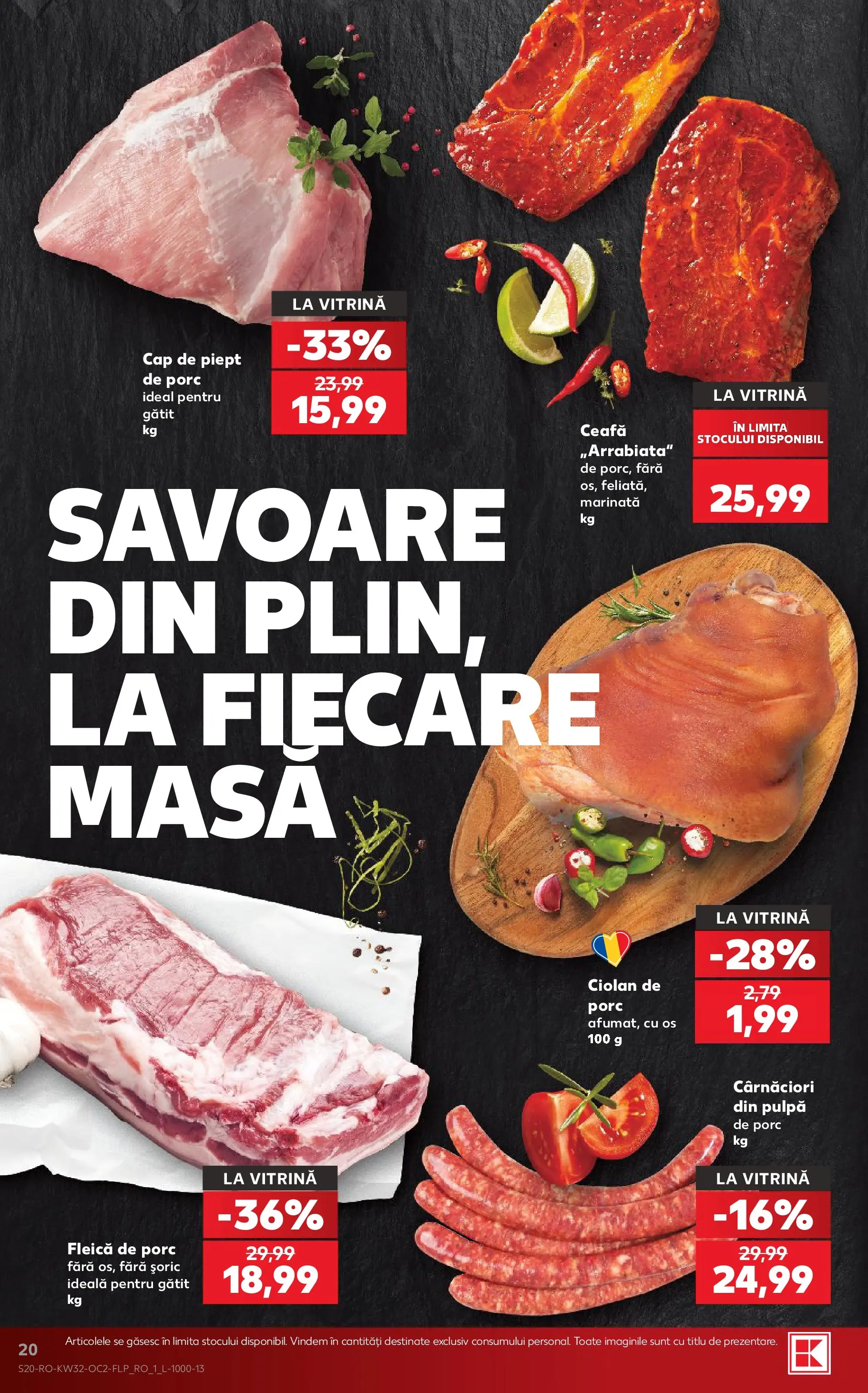 Catalog Kaufland 5 - 10 August 2026 | Pagina 20 | Produse: Masă, Vitrină, Fleică