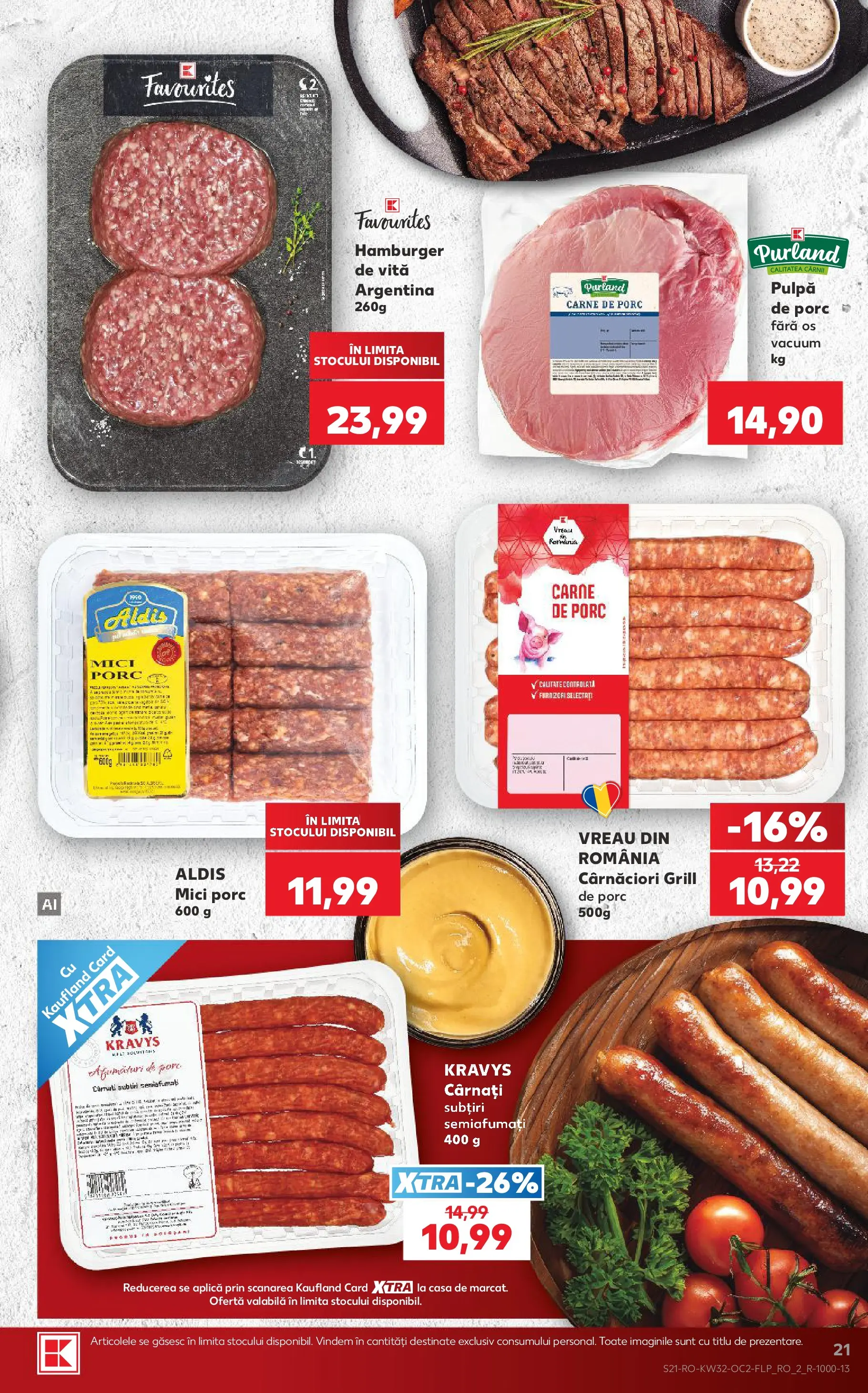Catalog Kaufland 5 - 10 August 2026 | Pagina 21 | Produse: Grill, Mici, Carne De Porc, Cârnați