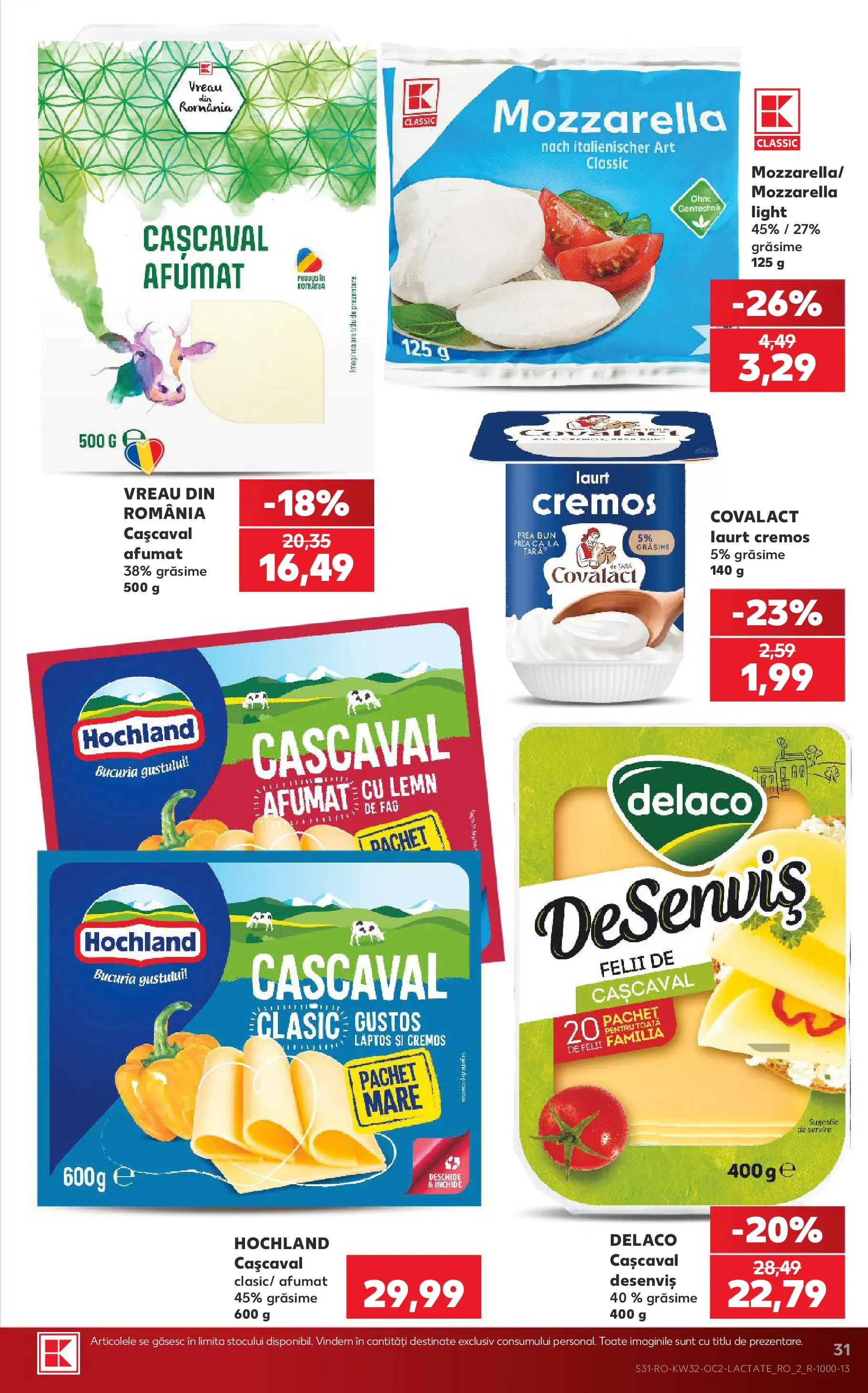 Catalog Kaufland 5 - 10 August 2026 | Pagina 31 | Produse: Light Kedi Konservesi, Cașcaval, Mozzarella