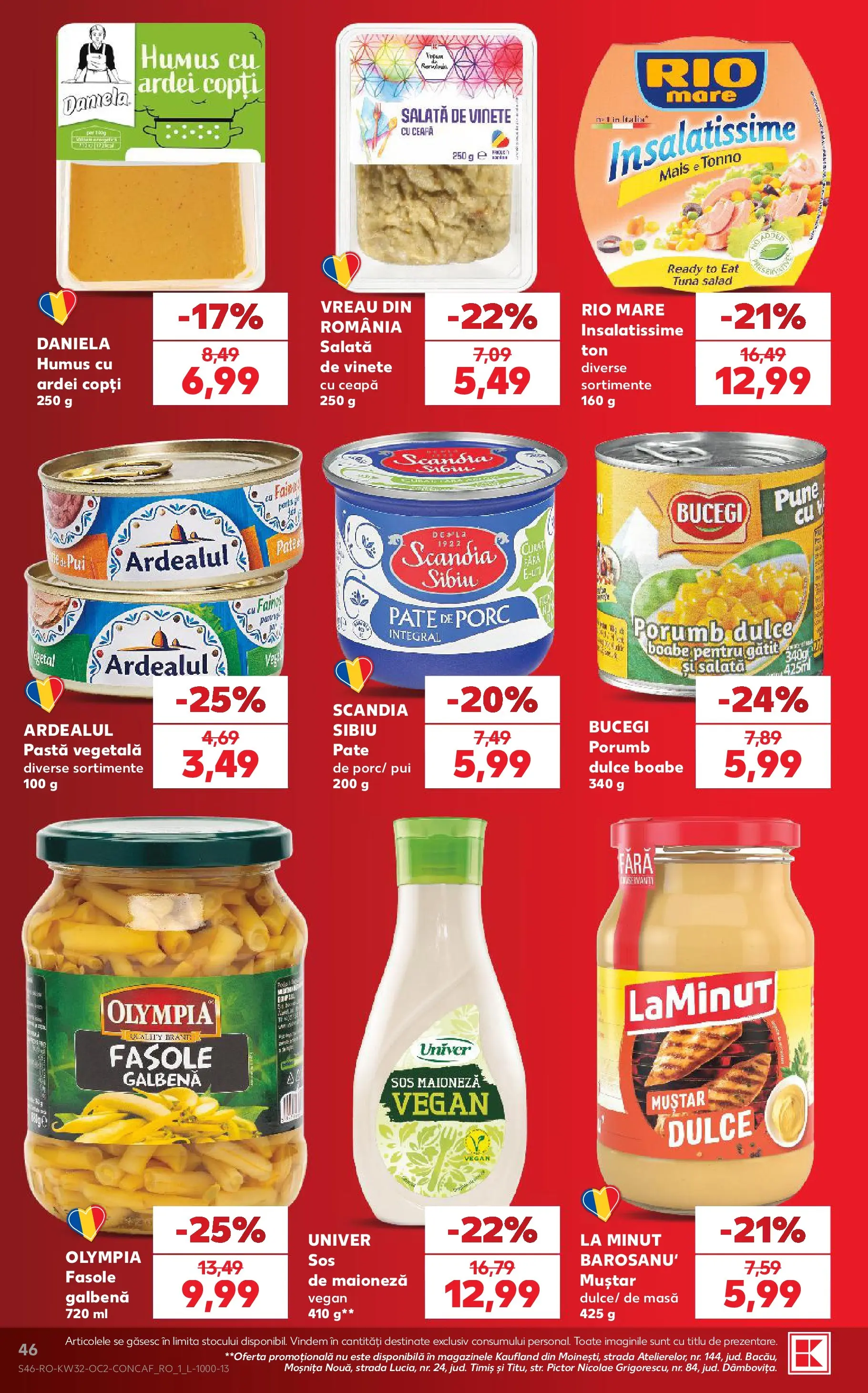 Catalog Kaufland 5 - 10 August 2026 | Pagina 46 | Produse: Masă, Pate, Humus, Ceapă