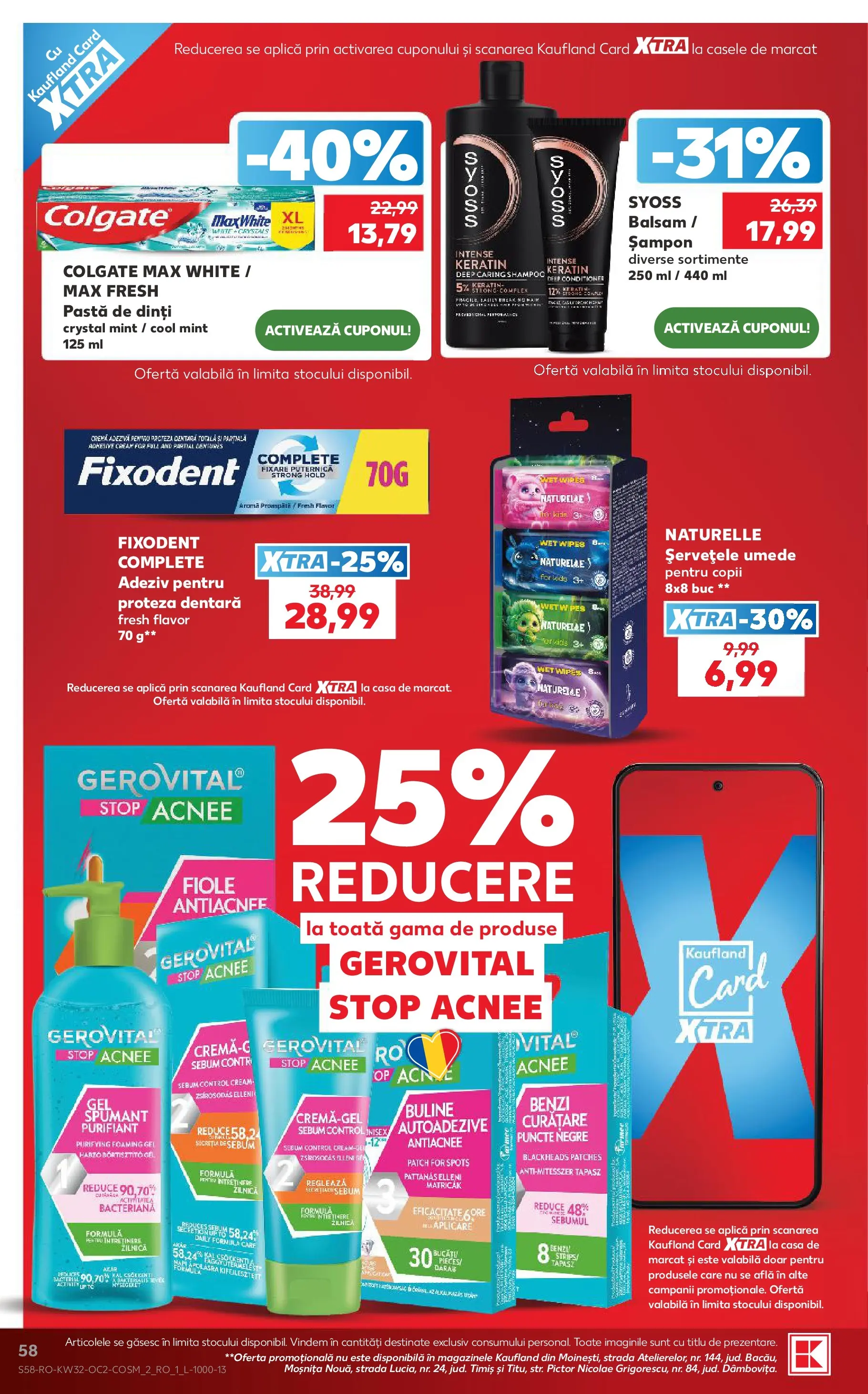 Catalog Kaufland 5 - 10 August 2026 | Pagina 58 | Produse: Șampon, Cremă, Pastă de dinți, Adeziv