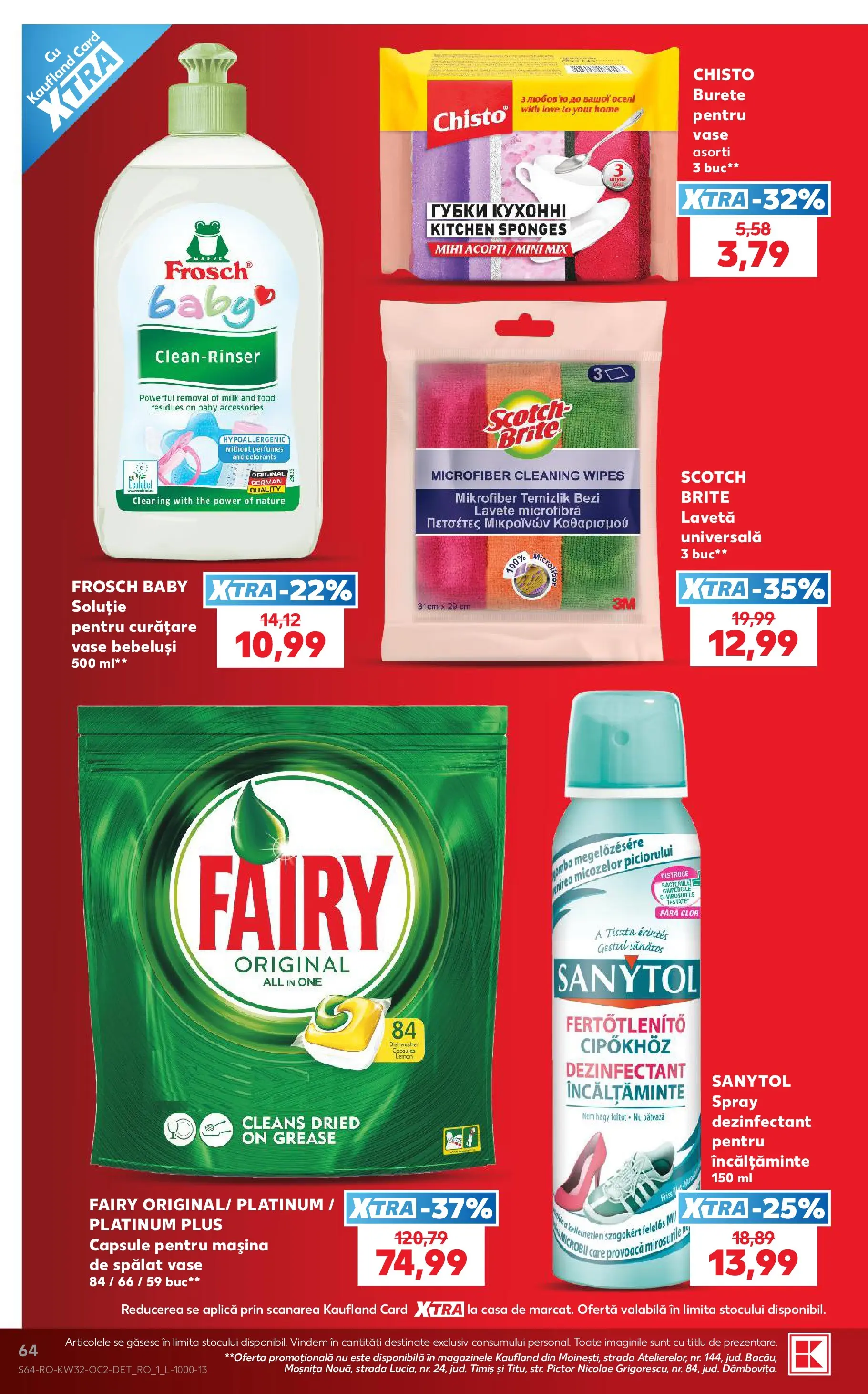 Catalog Kaufland 5 - 10 August 2026 | Pagina 64 | Produse: Burete, Lavete, Bornoz takımı