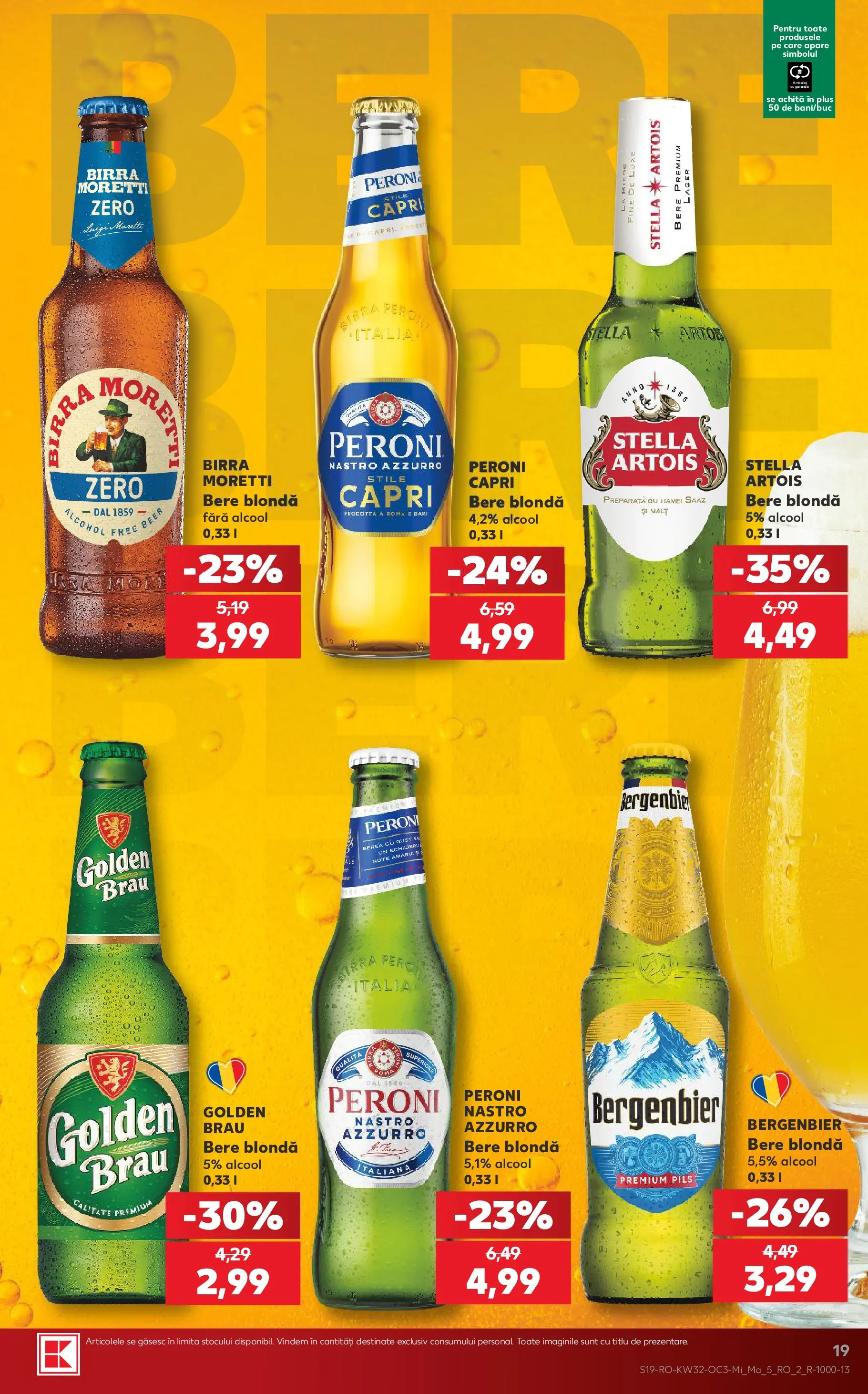 Catalog Kaufland 5 - 10 August 2026 | Pagina 19 | Produse: Bere, Plastik Kulübe