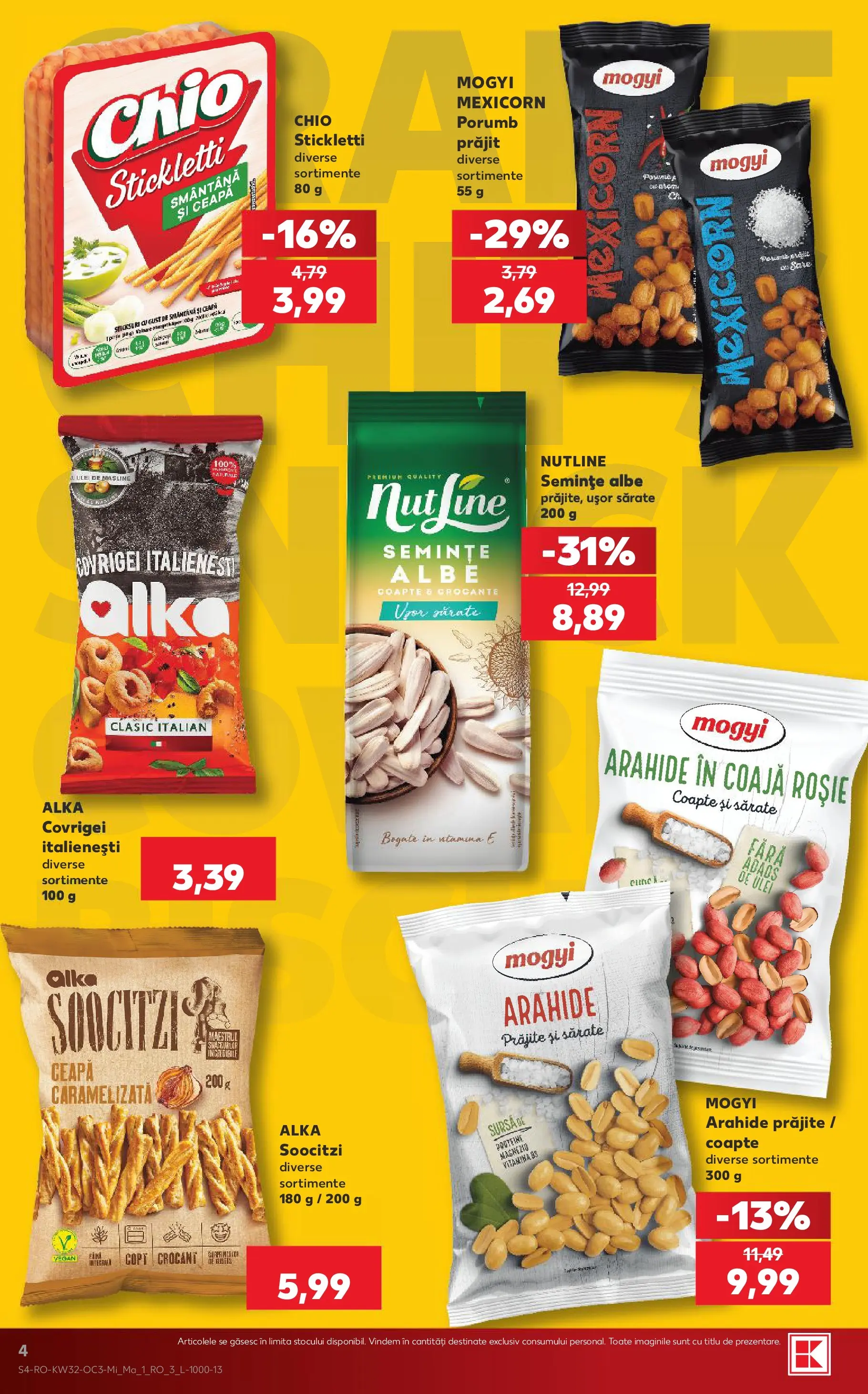 Catalog Kaufland 5 - 10 August 2026 | Pagina 4 | Produse: Arahide, Semințe, Smântână, Porumb