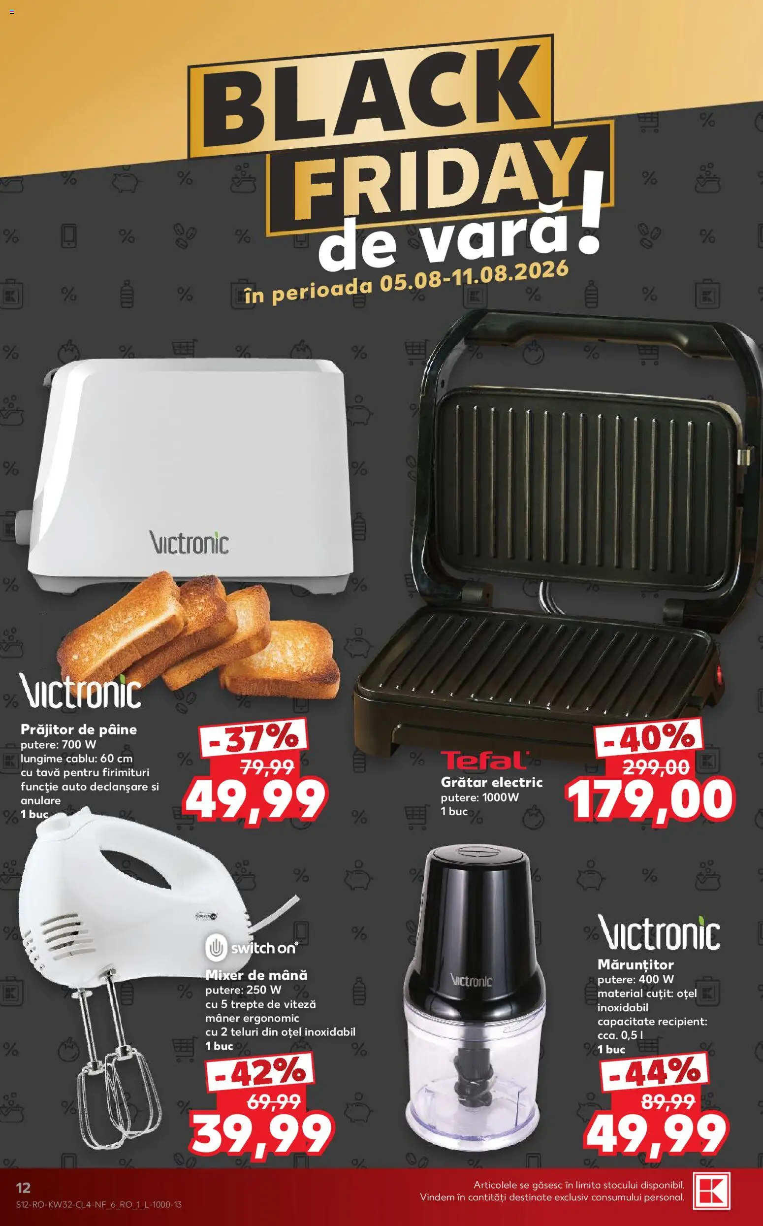 Catalog Kaufland 5 - 10 August 2026 | Pagina 12 | Produse: Mixer, Grătar, Cuțit, Pâine