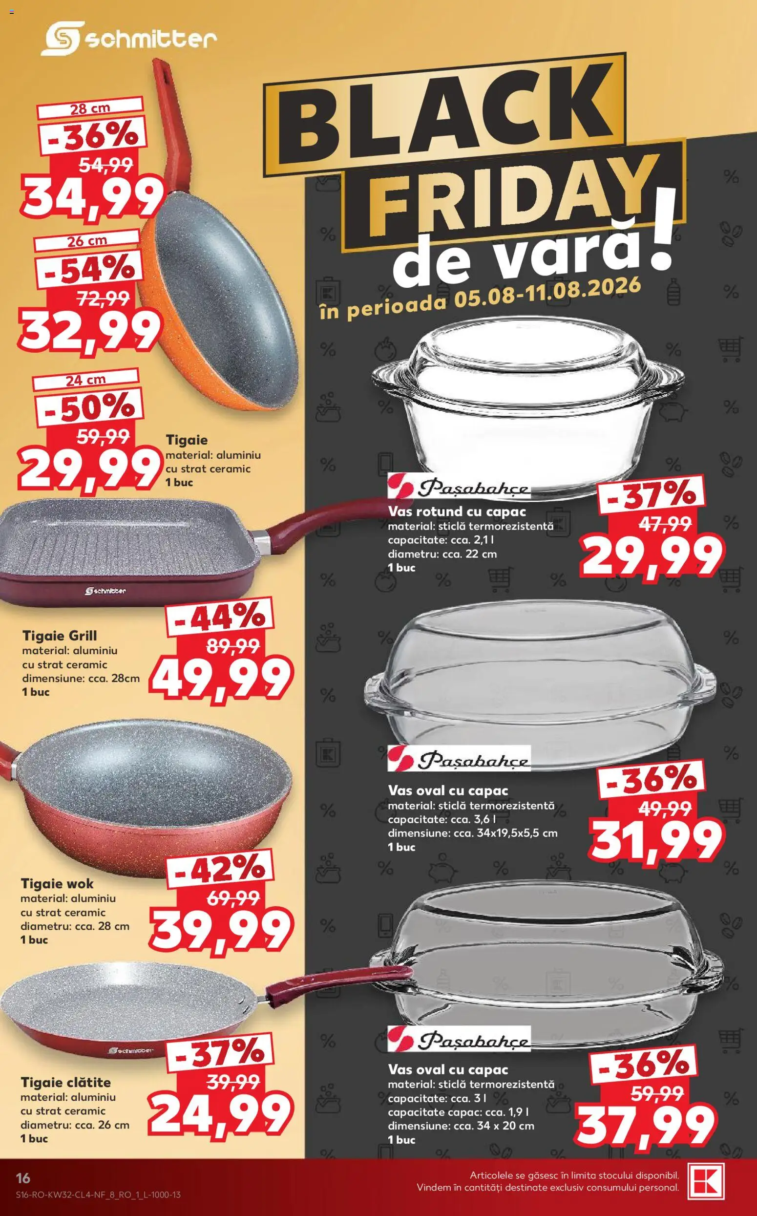Catalog Kaufland 5 - 10 August 2026 | Pagina 16 | Produse: Tigaie, Grill, Clătite