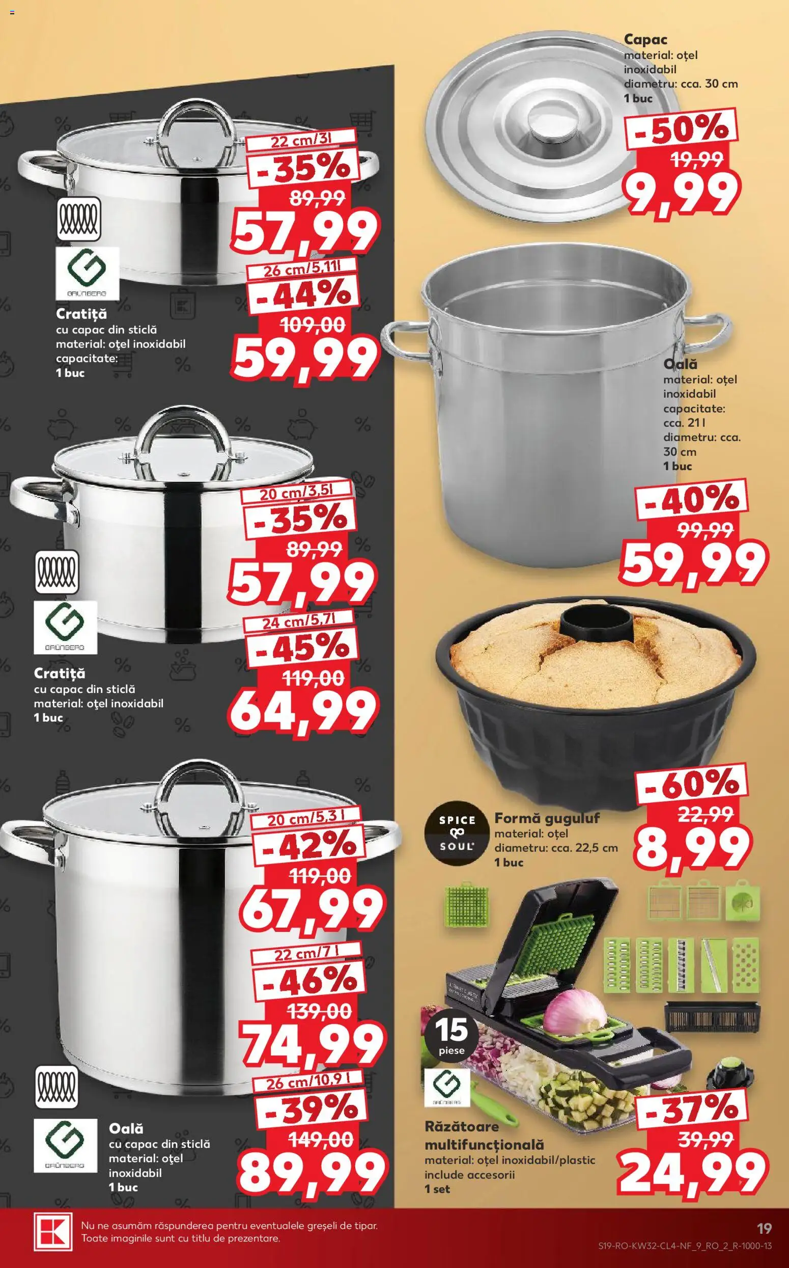 Catalog Kaufland 5 - 10 August 2026 | Pagina 19 | Produse: Cratiță, Oală, Răzătoare