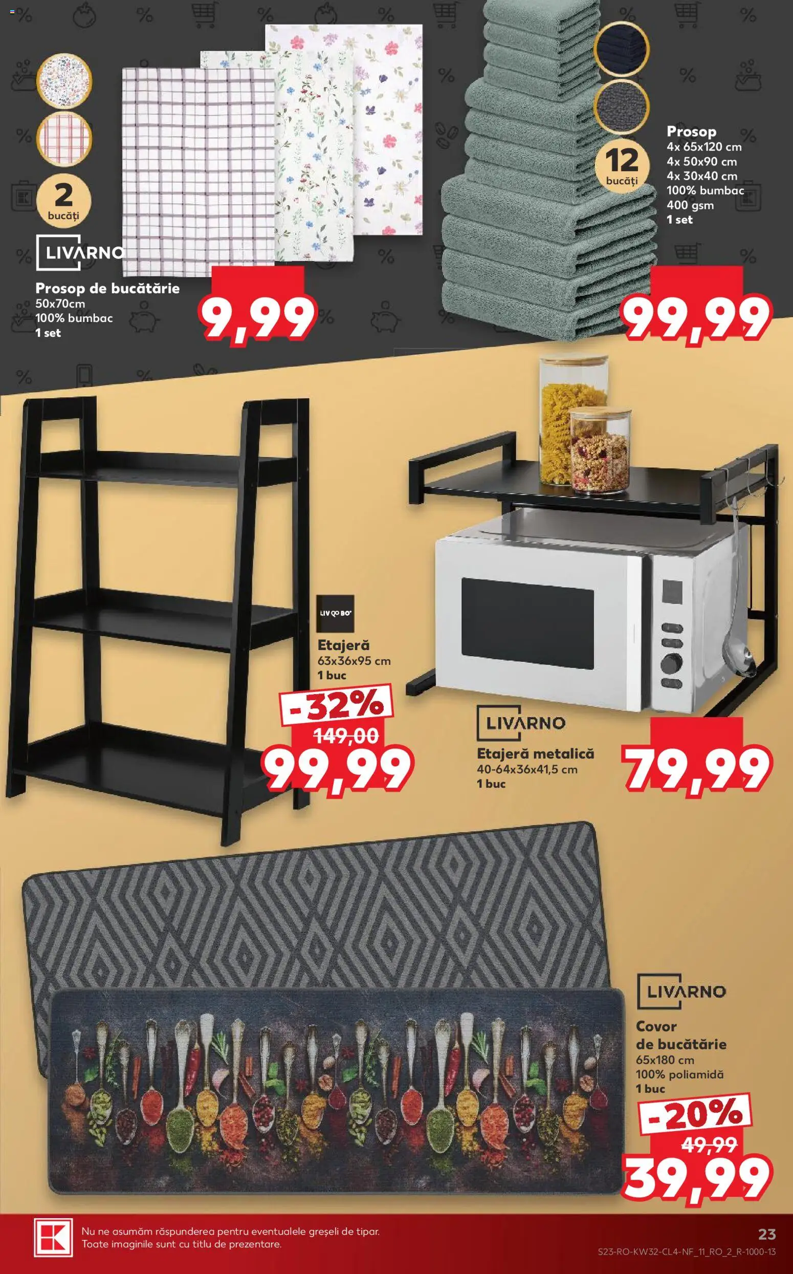 Catalog Kaufland 5 - 10 August 2026 | Pagina 23 | Produse: Covor de bucătărie, Bucătărie, Covor, Etajeră