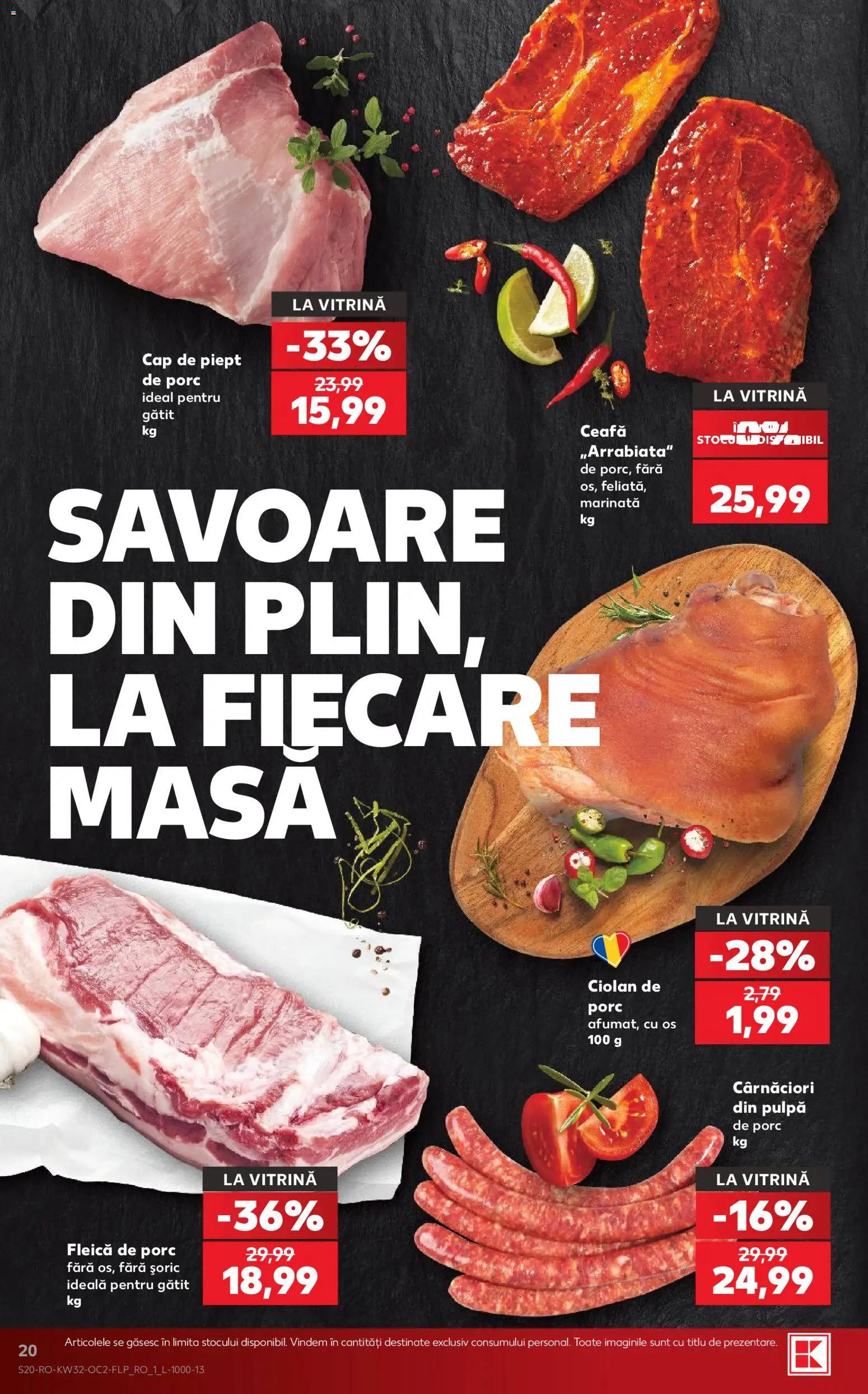 Catalog Kaufland 5 - 10 August 2026 | Pagina 20 | Produse: Masă, Vitrină, Fleică