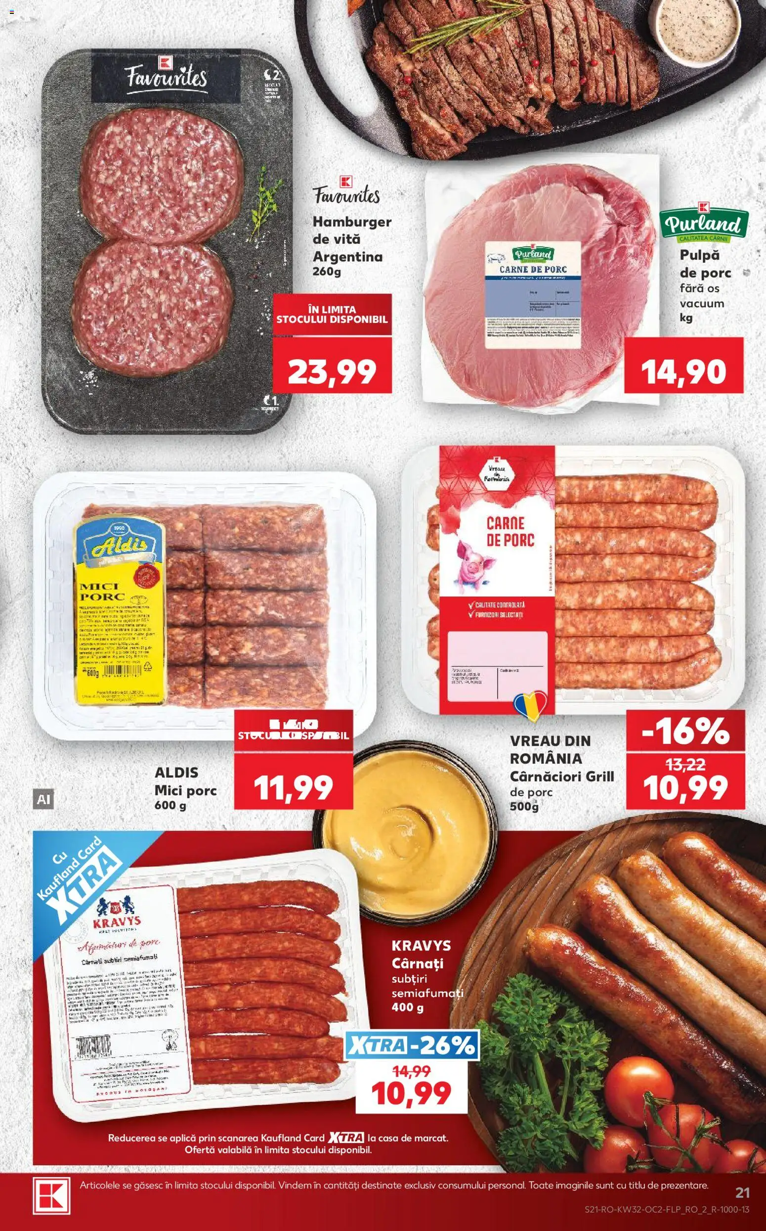Catalog Kaufland 5 - 10 August 2026 | Pagina 21 | Produse: Grill, Mici, Carne De Porc, Cârnați