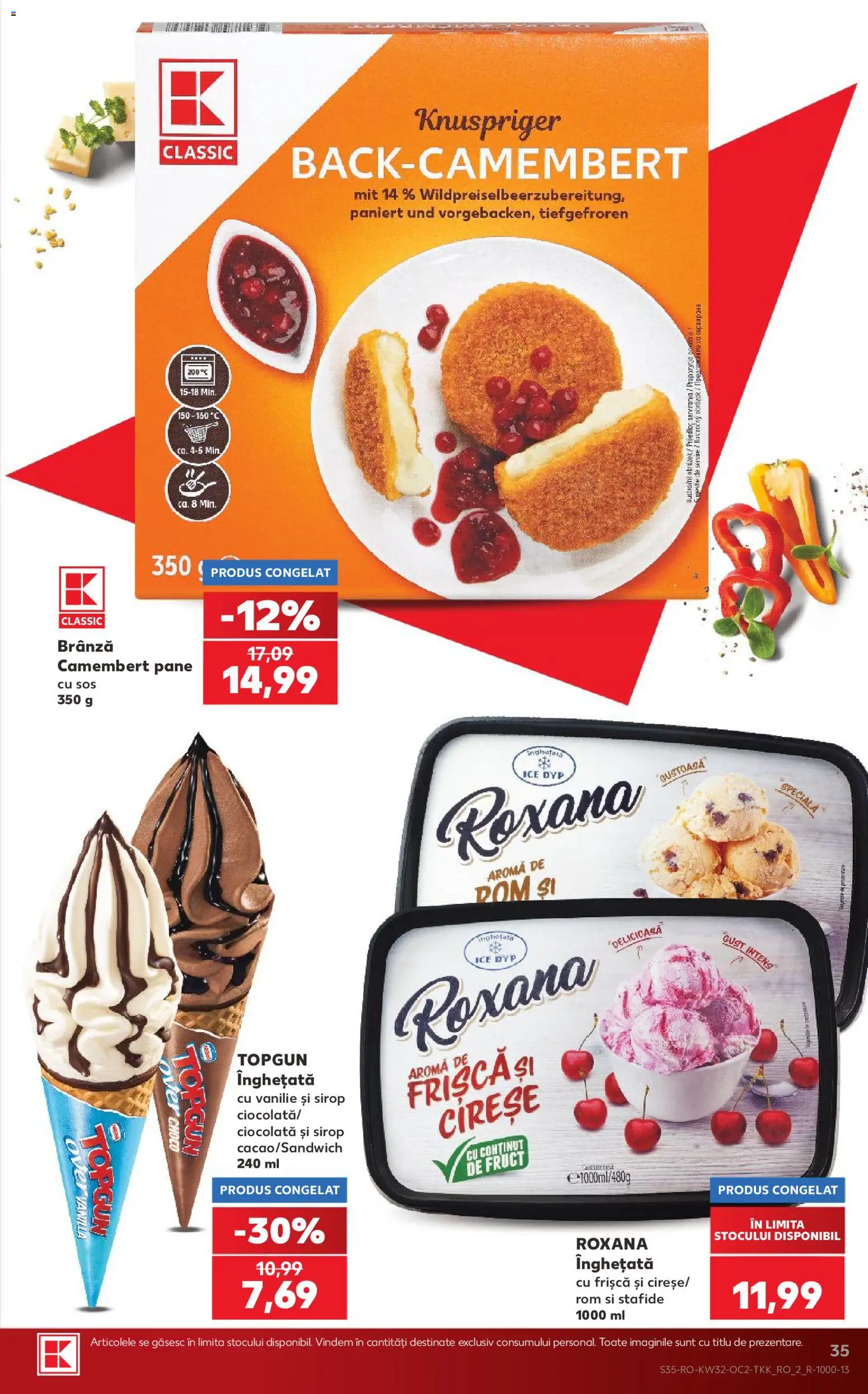 Catalog Kaufland 5 - 10 August 2026 | Pagina 35 | Produse: Ciocolată, Înghețată, Stafide, Sos