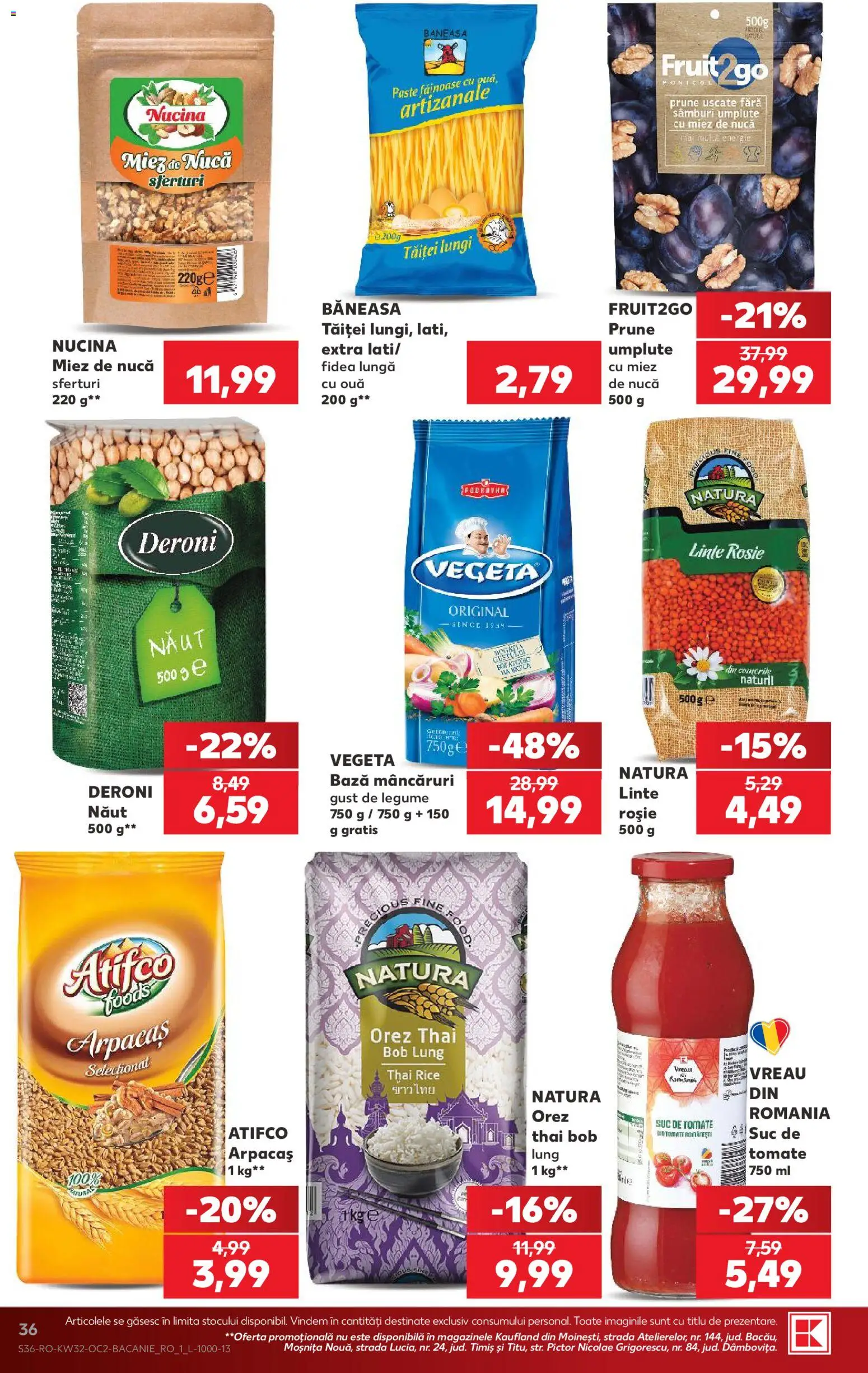 Catalog Kaufland 5 - 10 August 2026 | Pagina 36 | Produse: Ouă, Suc, Orez, Prune