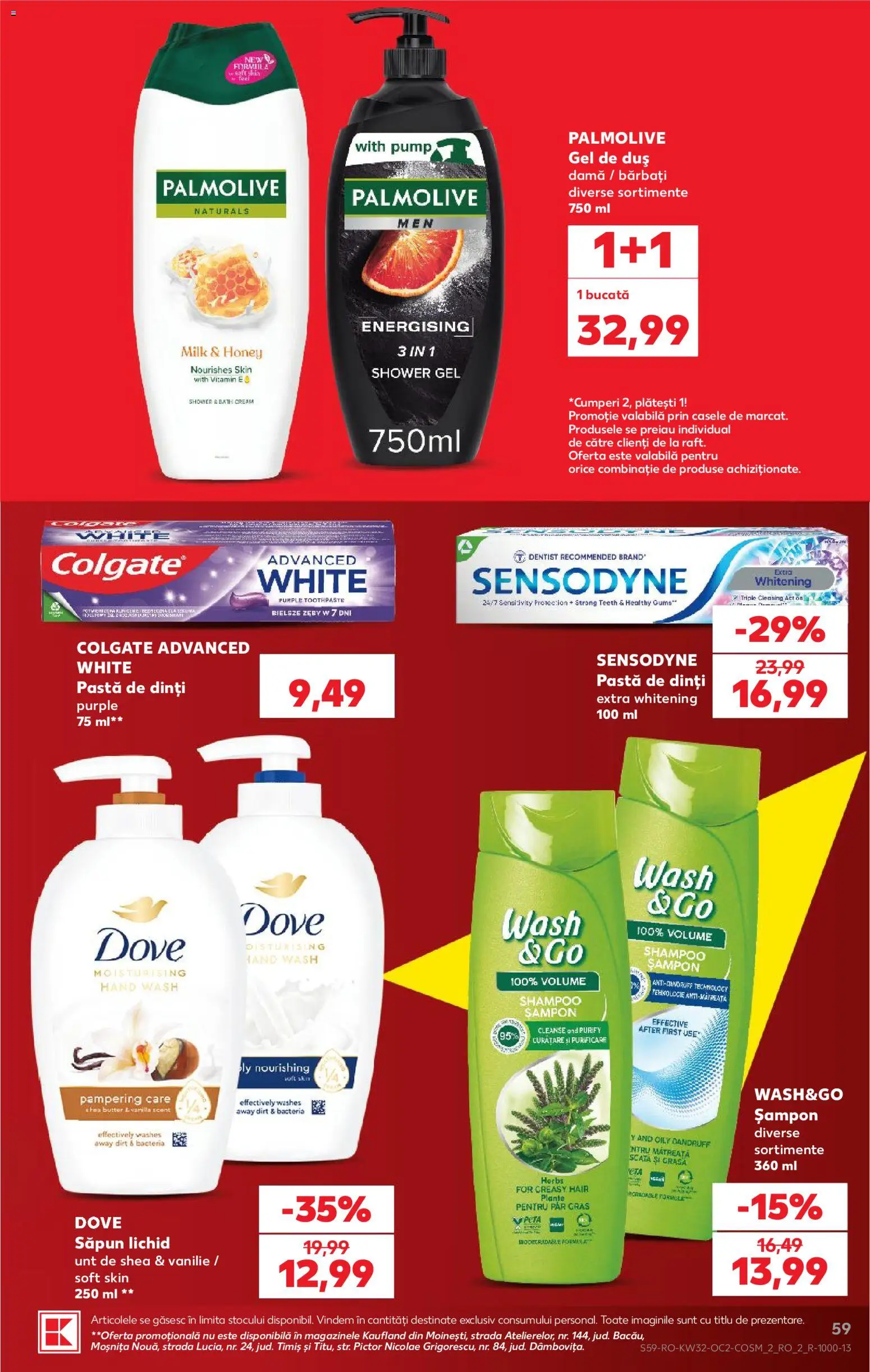 Catalog Kaufland 5 - 10 August 2026 | Pagina 59 | Produse: Șampon, Săpun, Gel de duș, Săpun lichid