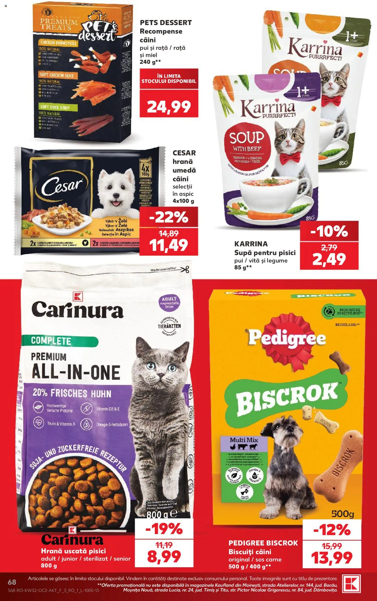 Catalog Kaufland 5 - 10 August 2026 | Pagina 68 | Produse: Masaüstü kılıfı, Biscuiți, Legume, Sos