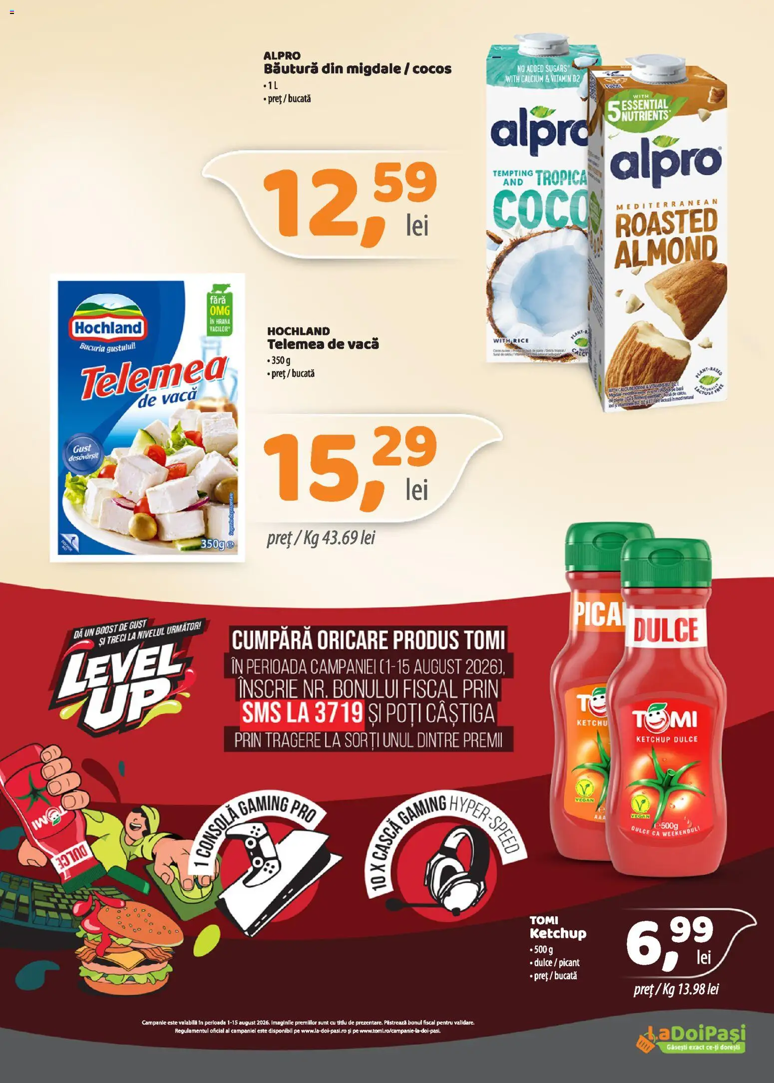 Catalog LaDoiPași 1 - 14 August 2026 | Pagina 3 | Produse: Migdale, Ketchup