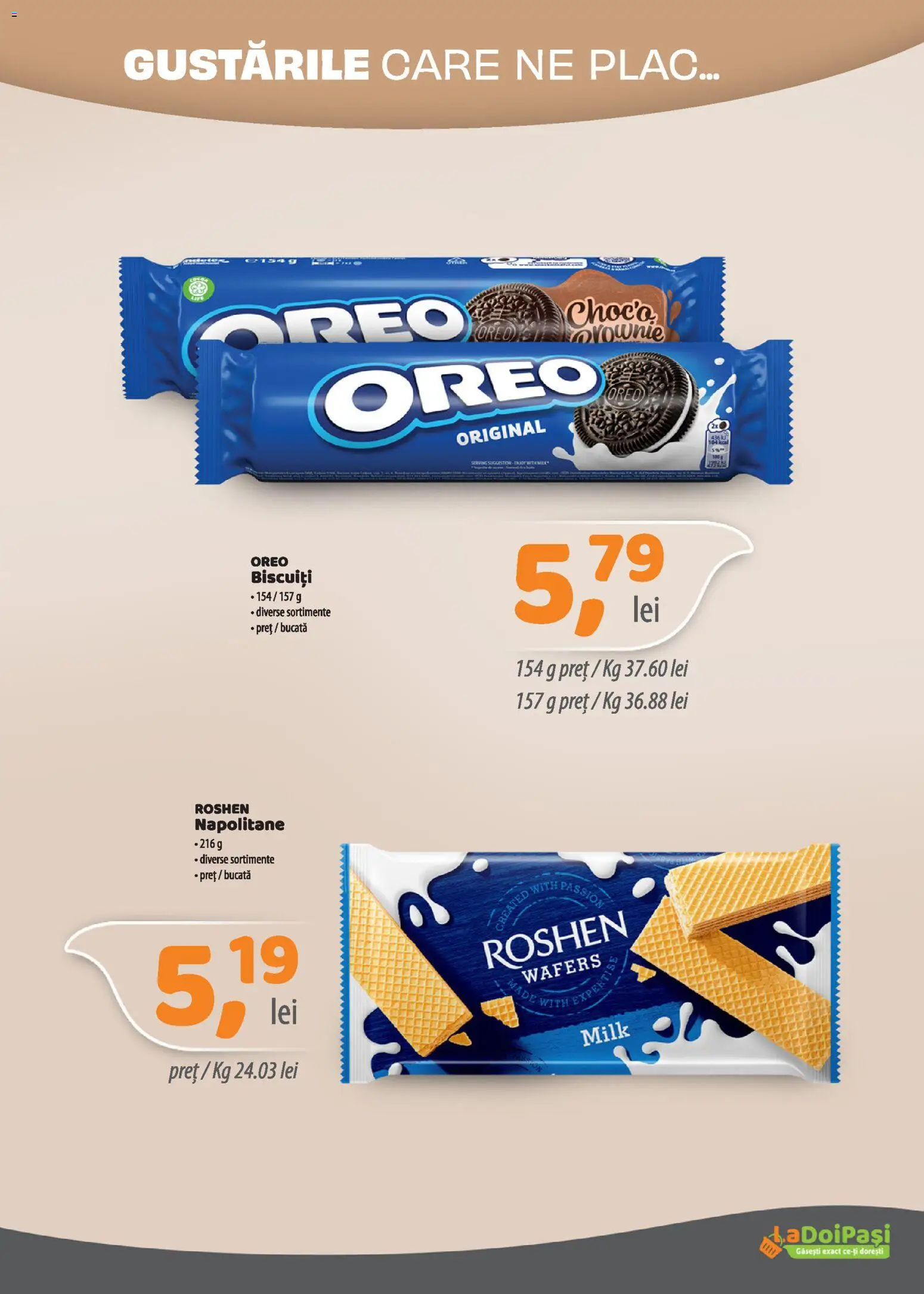 Catalog LaDoiPași 1 - 14 August 2026 | Pagina 6 | Produse: Napolitane, Biscuiți
