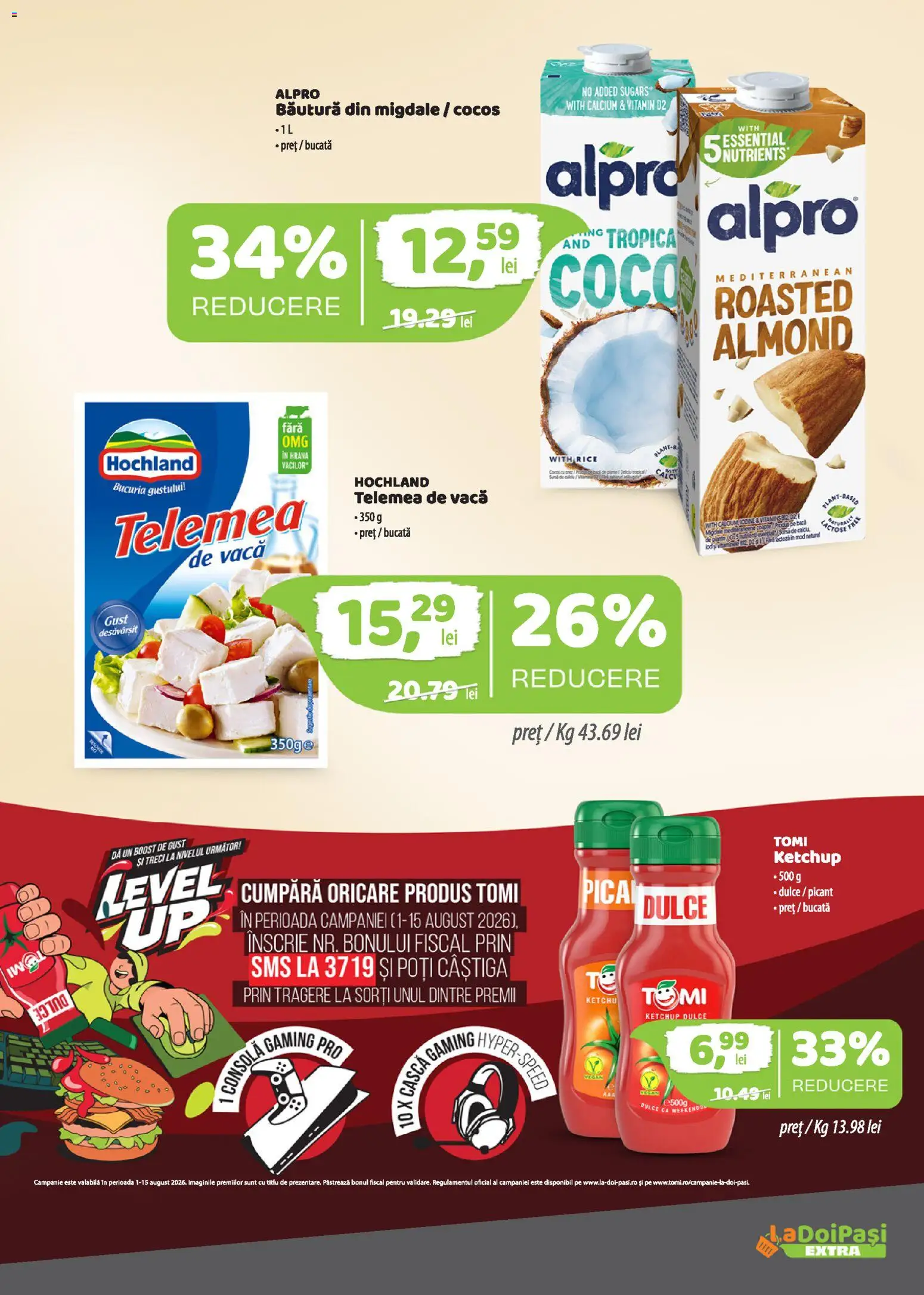 Catalog LaDoiPași 1 - 14 August 2026 | Pagina 3 | Produse: Migdale, Ketchup