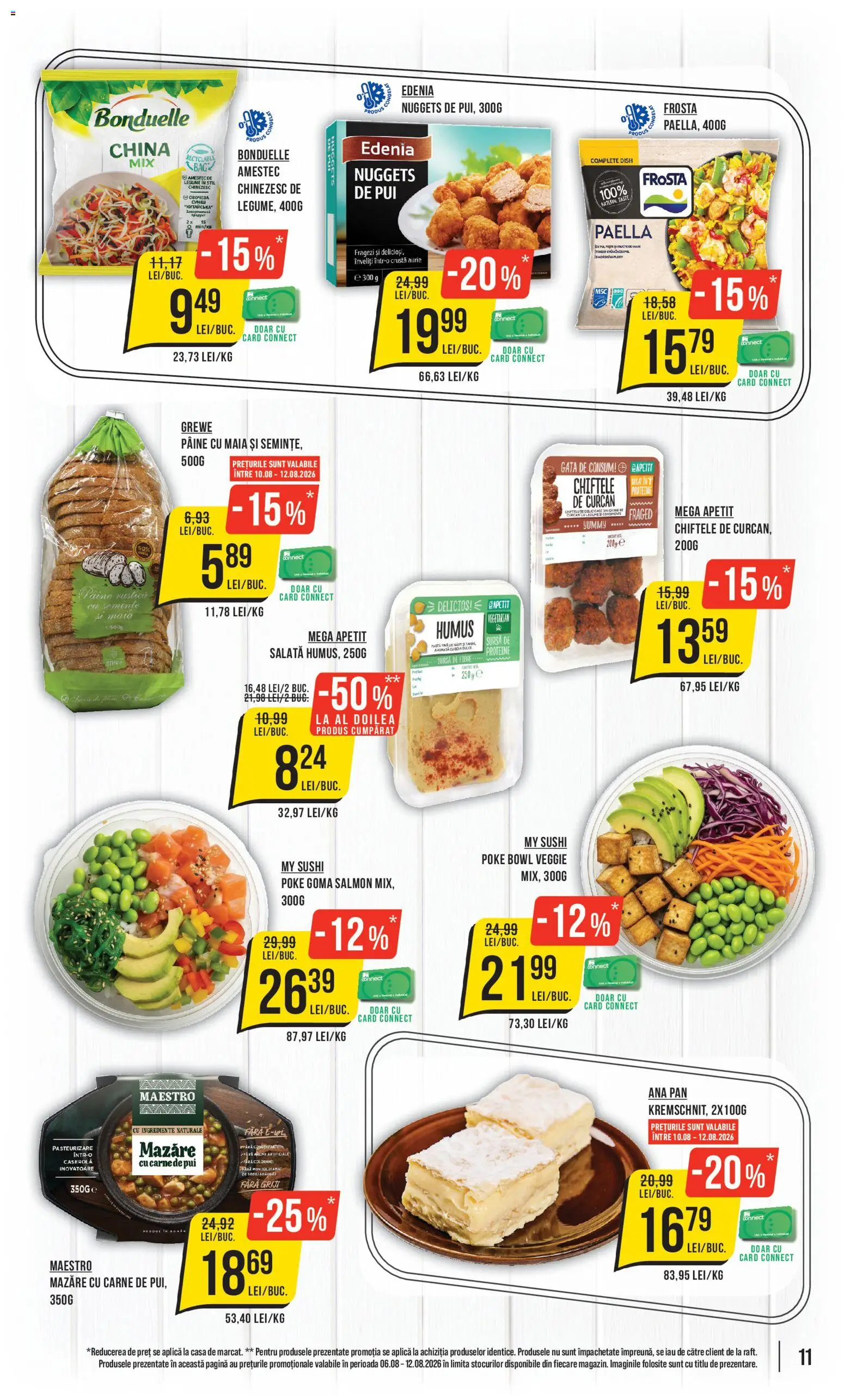 Catalog Mega Image 6 - 11 August 2026 | Pagina 11 | Produse: Masaüstü kılıfı, Hacıyatmaz Kedi Oyuncağı, Semințe, Legume