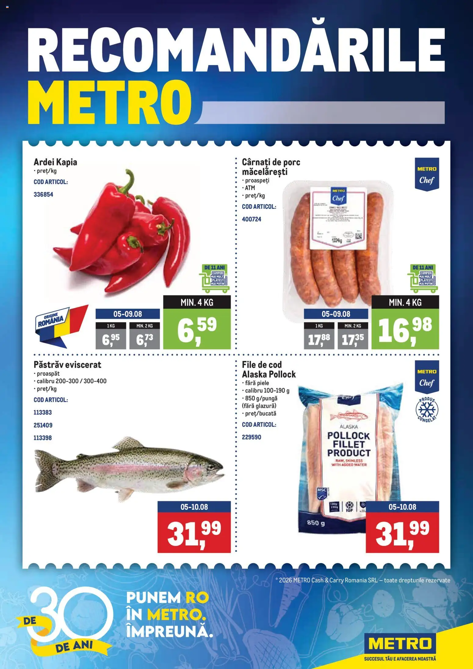 Catalog METRO 3 - 8 August 2026 | Pagina 1 | Produse: Ardei, Cârnați