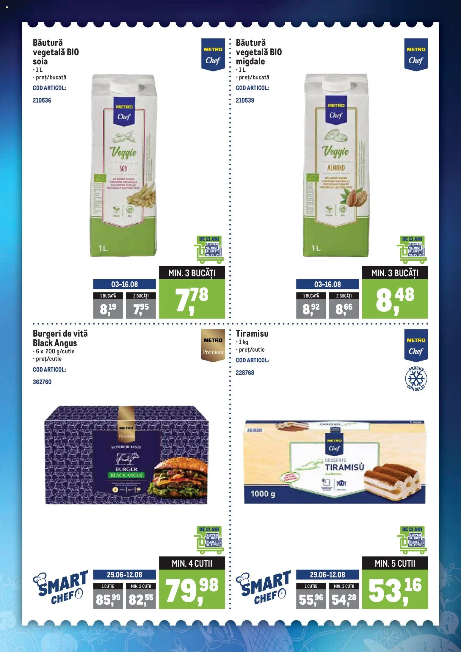 Catalog METRO 3 - 8 August 2026 | Pagina 2 | Produse: Şerit ödül, Cutie, Tiramisu, Burger