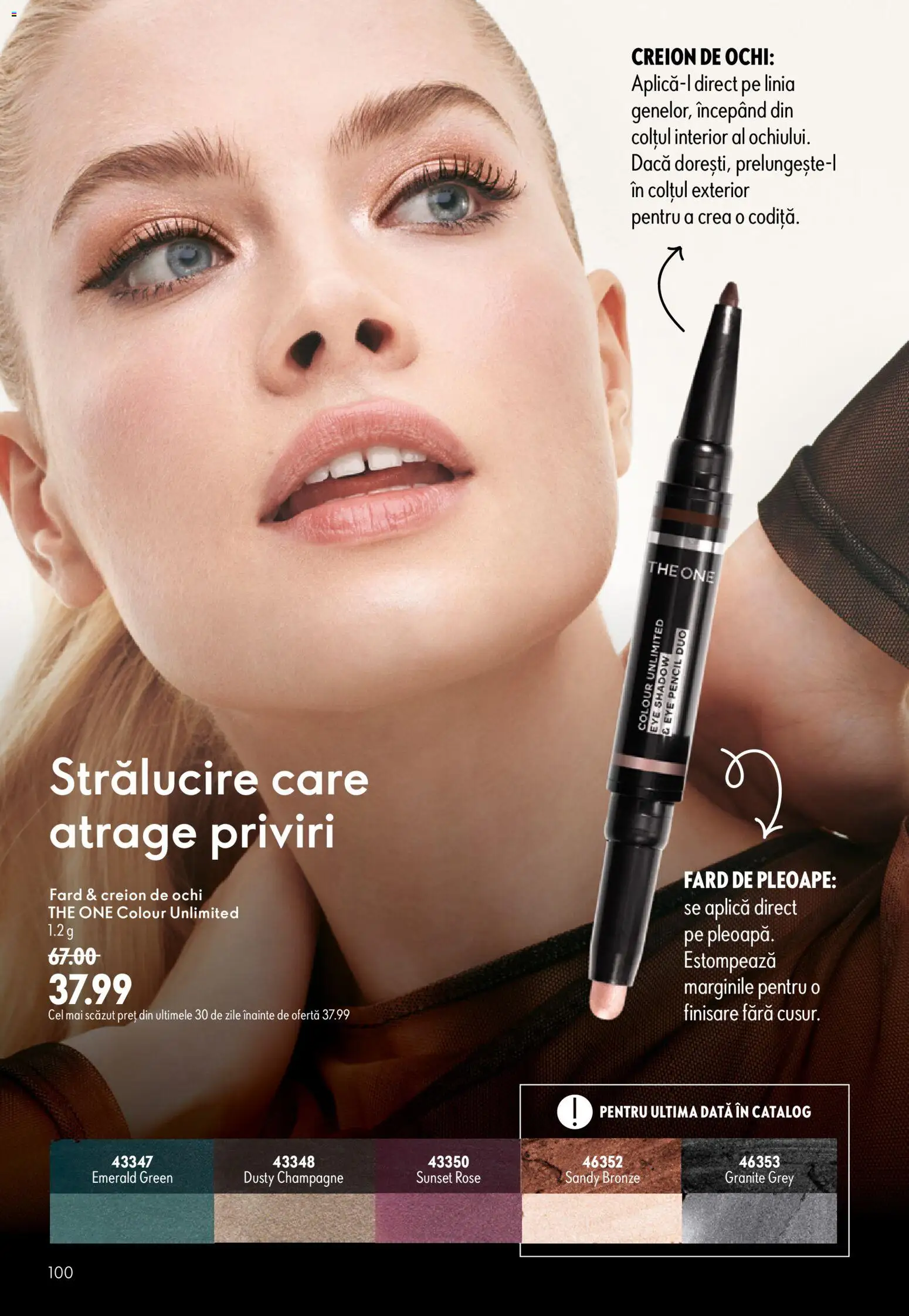 Catalog Oriflame 9 - 28 Septembrie 2026 | Pagina 100 | Produse: Fard de pleoape, Creion de ochi