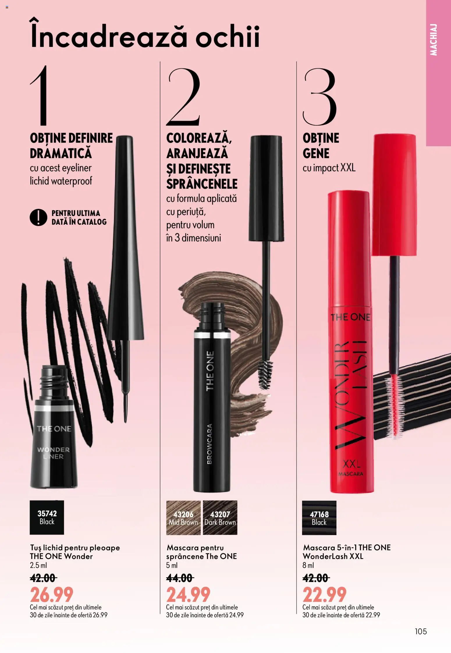 Catalog Oriflame 9 - 28 Septembrie 2026 | Pagina 105 | Produse: Machiaj, Mascara, Peluş Köpek Yatağı