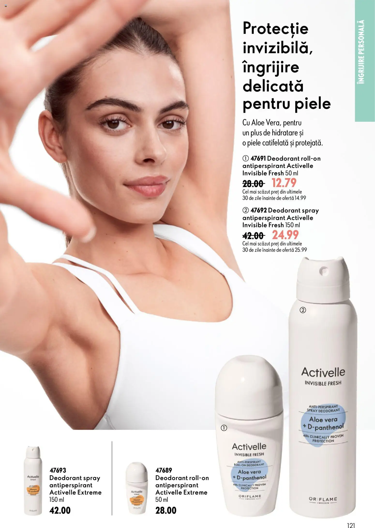 Catalog Oriflame 9 - 28 Septembrie 2026 | Pagina 121 | Produse: Aloe vera, Deodorant, Antiperspirant