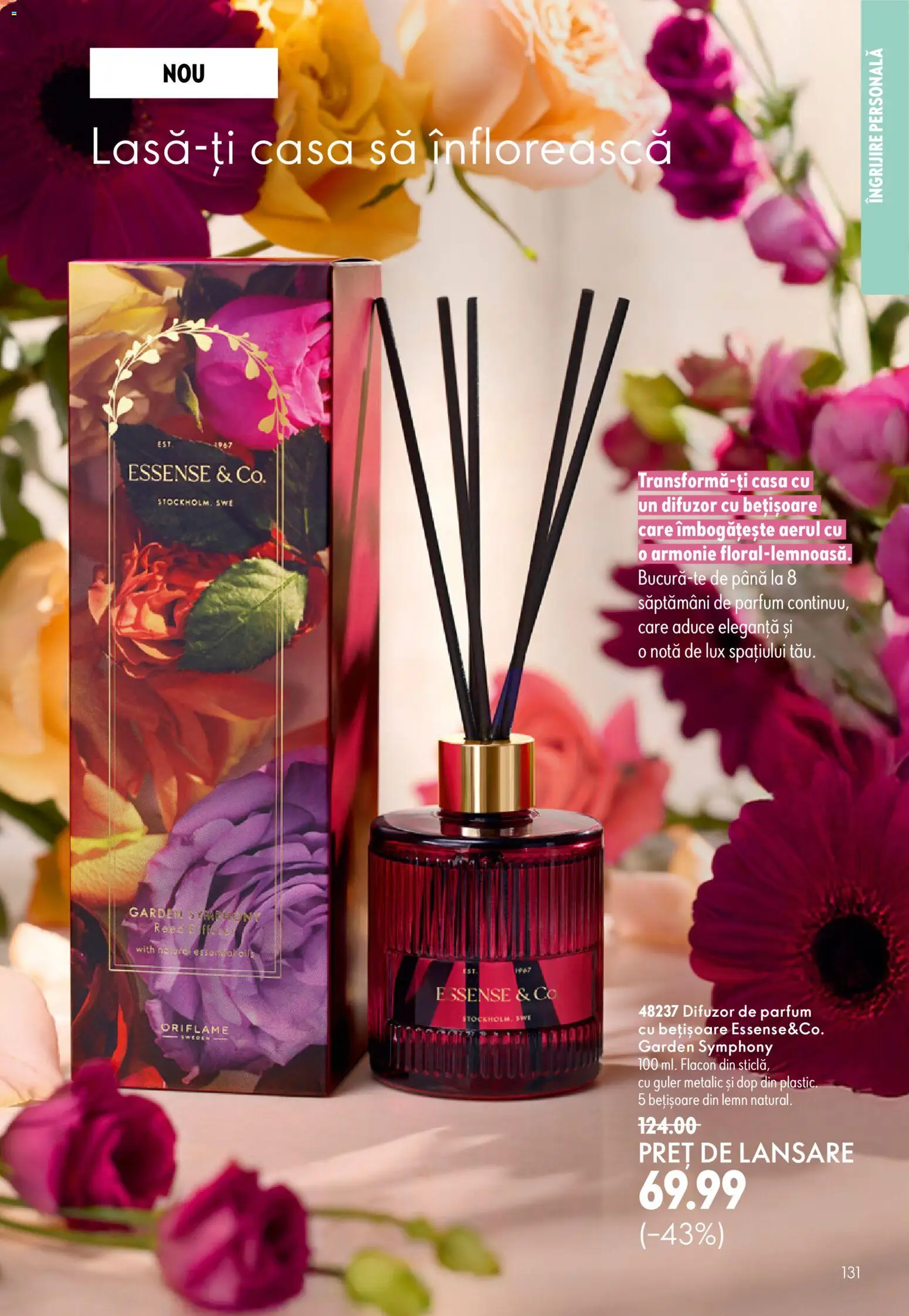 Catalog Oriflame 9 - 28 Septembrie 2026 | Pagina 131 | Produse: Difuzor, Parfum