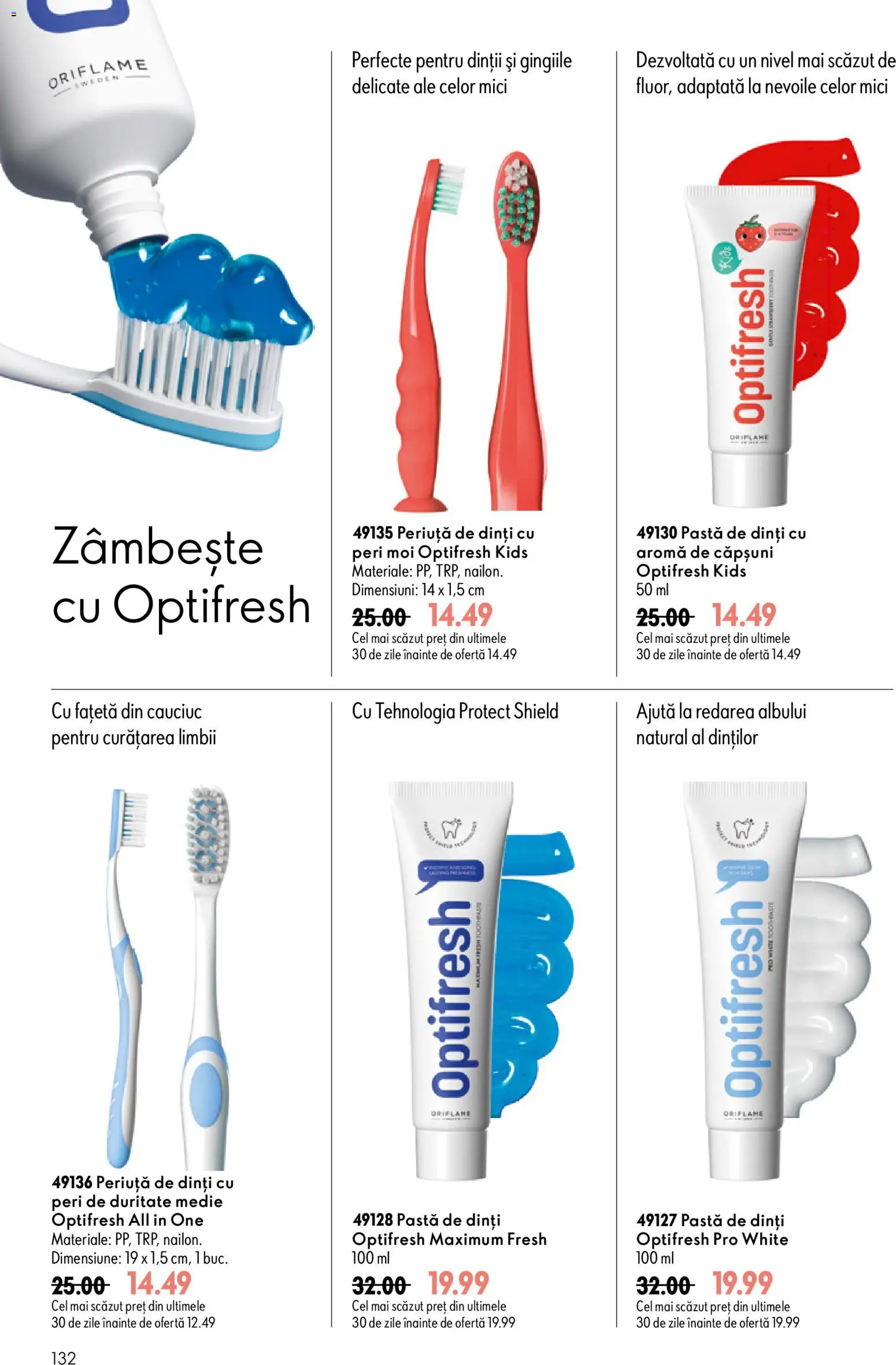 Catalog Oriflame 9 - 28 Septembrie 2026 | Pagina 132 | Produse: Mici, Pastă de dinți, Periuță de dinți, Căpșuni