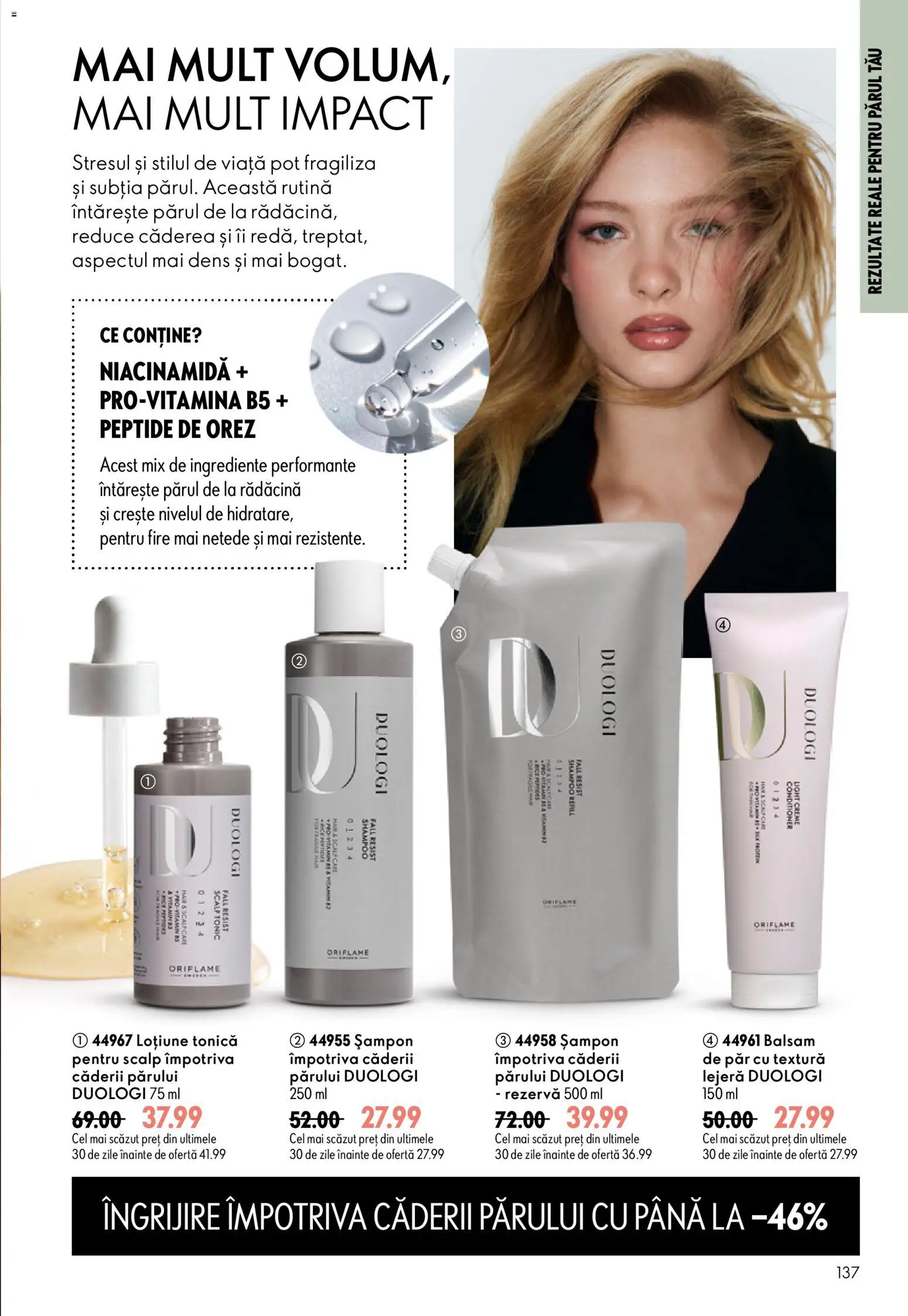 Catalog Oriflame 9 - 28 Septembrie 2026 | Pagina 137 | Produse: Loțiune tonică, Balsam, Peluş Köpek Yatağı, Orez