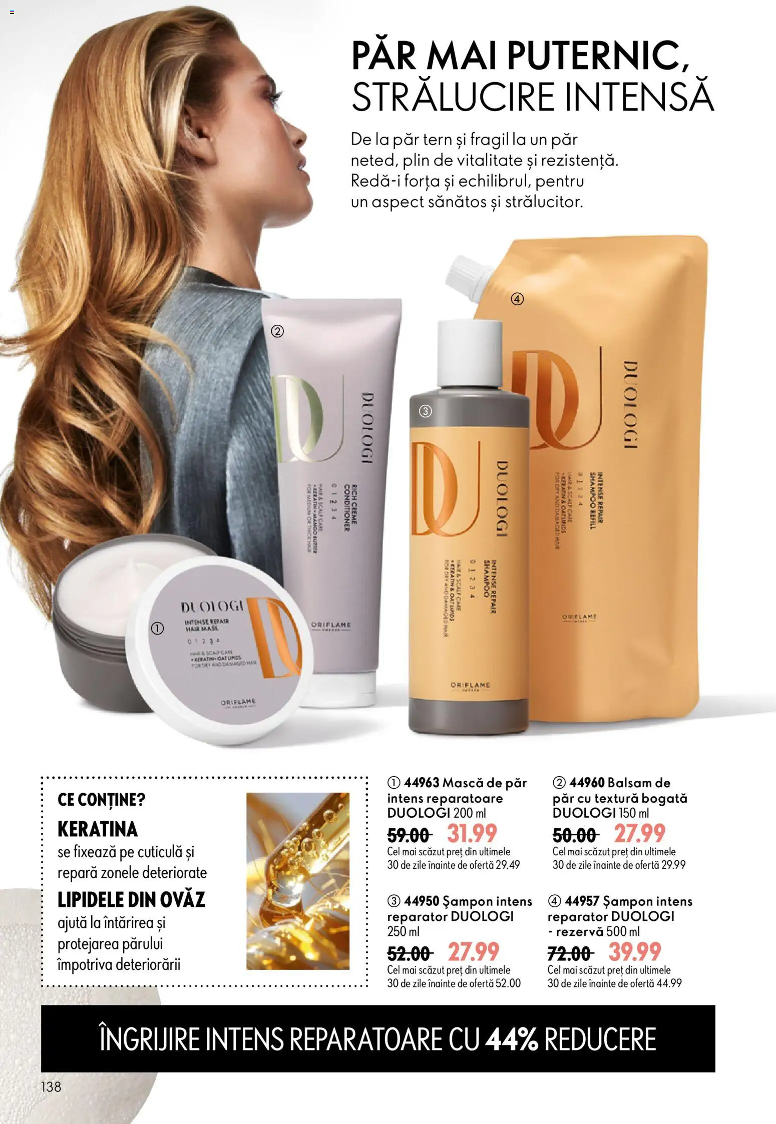 Catalog Oriflame 9 - 28 Septembrie 2026 | Pagina 138 | Produse: Șampon, Balsam, Mască de păr