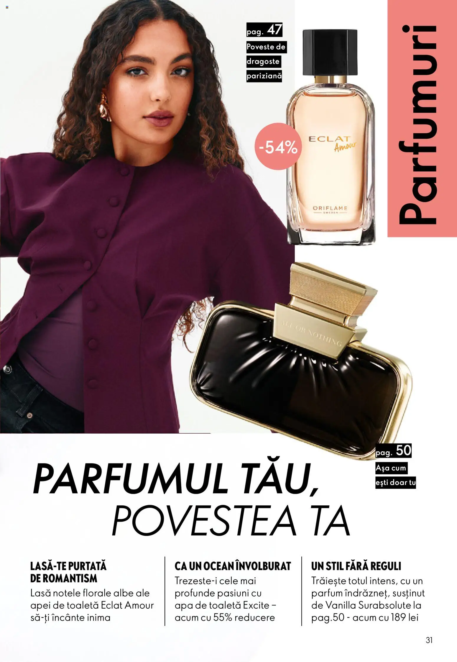 Catalog Oriflame 9 - 28 Septembrie 2026 | Pagina 31 | Produse: Toaletă, Parfum, Apă de toaletă, Apă