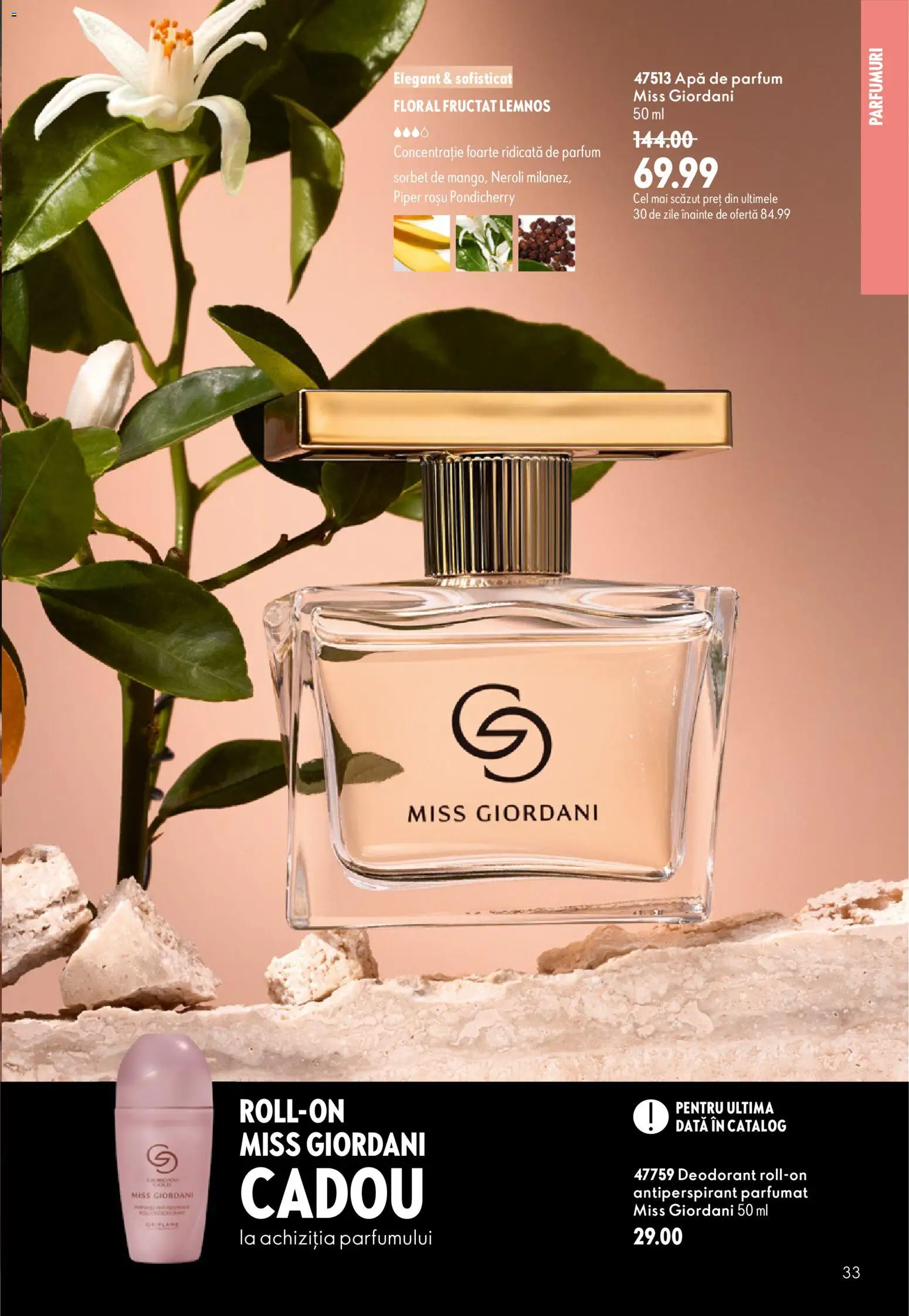 Catalog Oriflame 9 - 28 Septembrie 2026 | Pagina 33 | Produse: Apă de parfum, Parfum, Deodorant, Apă