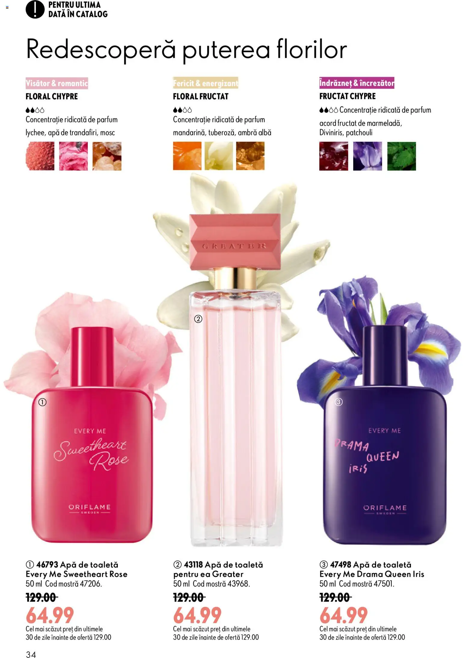 Catalog Oriflame 9 - 28 Septembrie 2026 | Pagina 34 | Produse: Toaletă, Parfum, Apă de toaletă, Apă