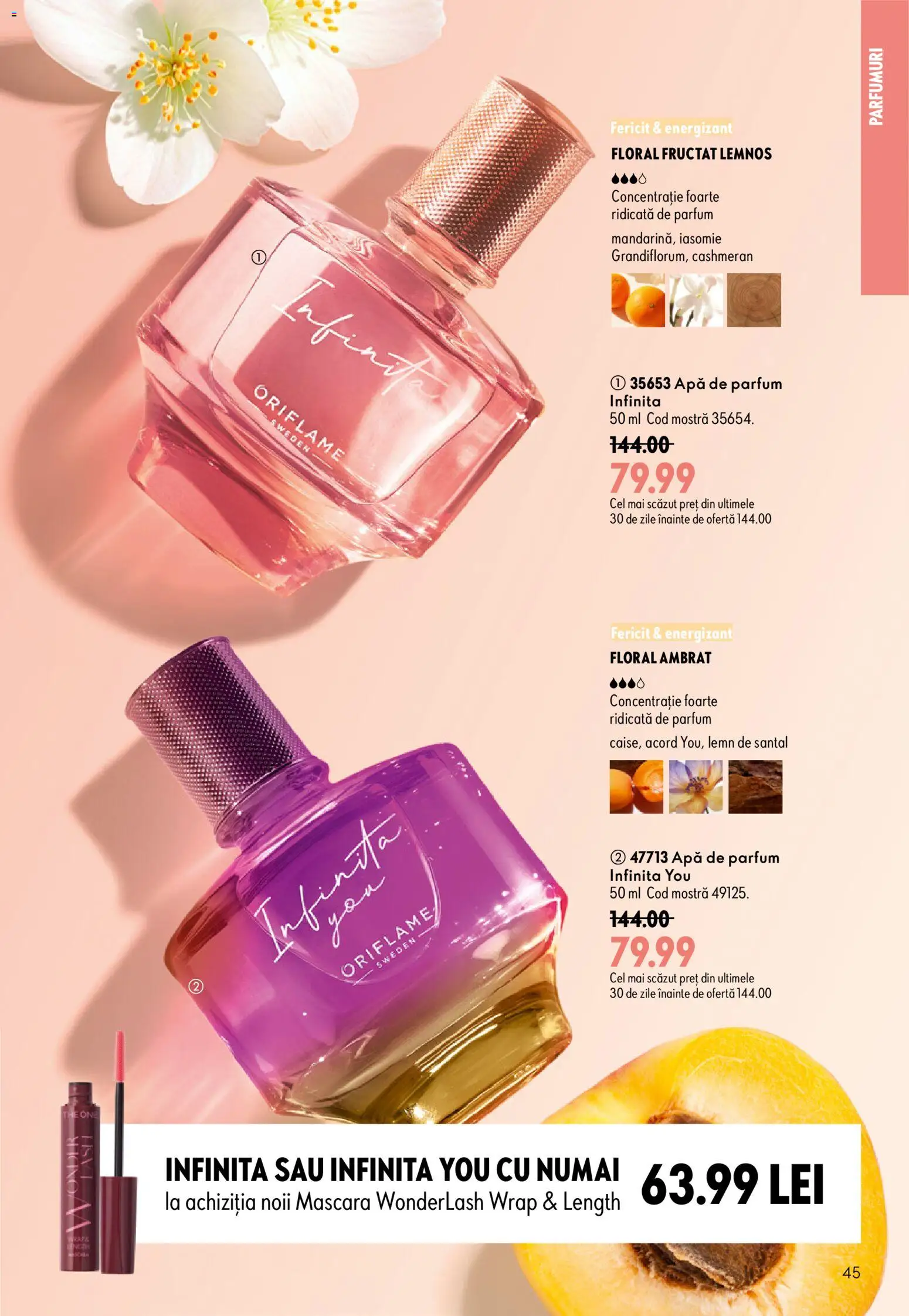 Catalog Oriflame 9 - 28 Septembrie 2026 | Pagina 45 | Produse: Apă de parfum, Parfum, Mascara, Apă