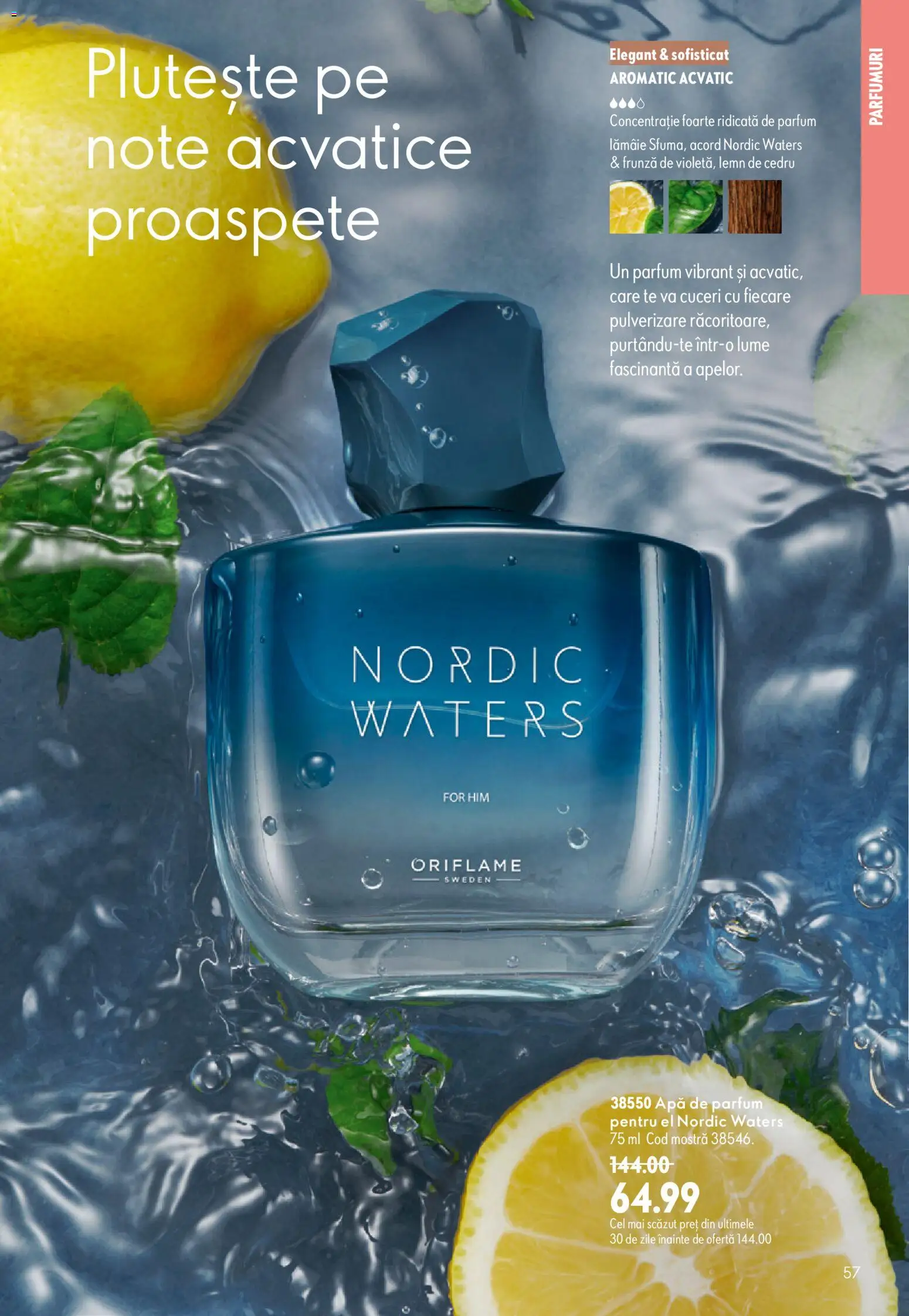 Catalog Oriflame 9 - 28 Septembrie 2026 | Pagina 57 | Produse: Apă de parfum, Parfum, Apă, Lămâie