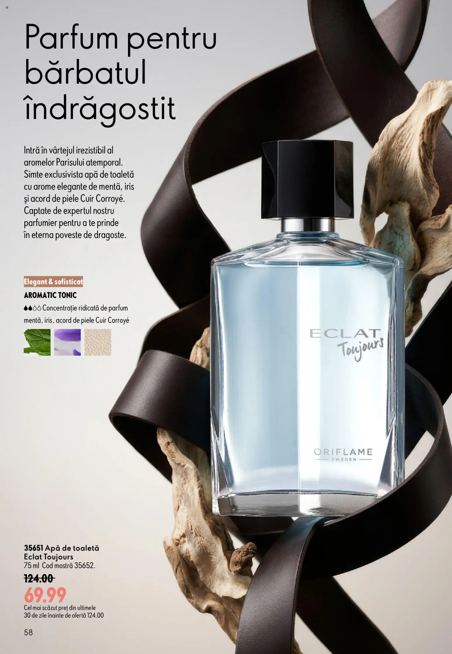 Catalog Oriflame 9 - 28 Septembrie 2026 | Pagina 58 | Produse: Toaletă, Parfum, Apă de toaletă, Apă