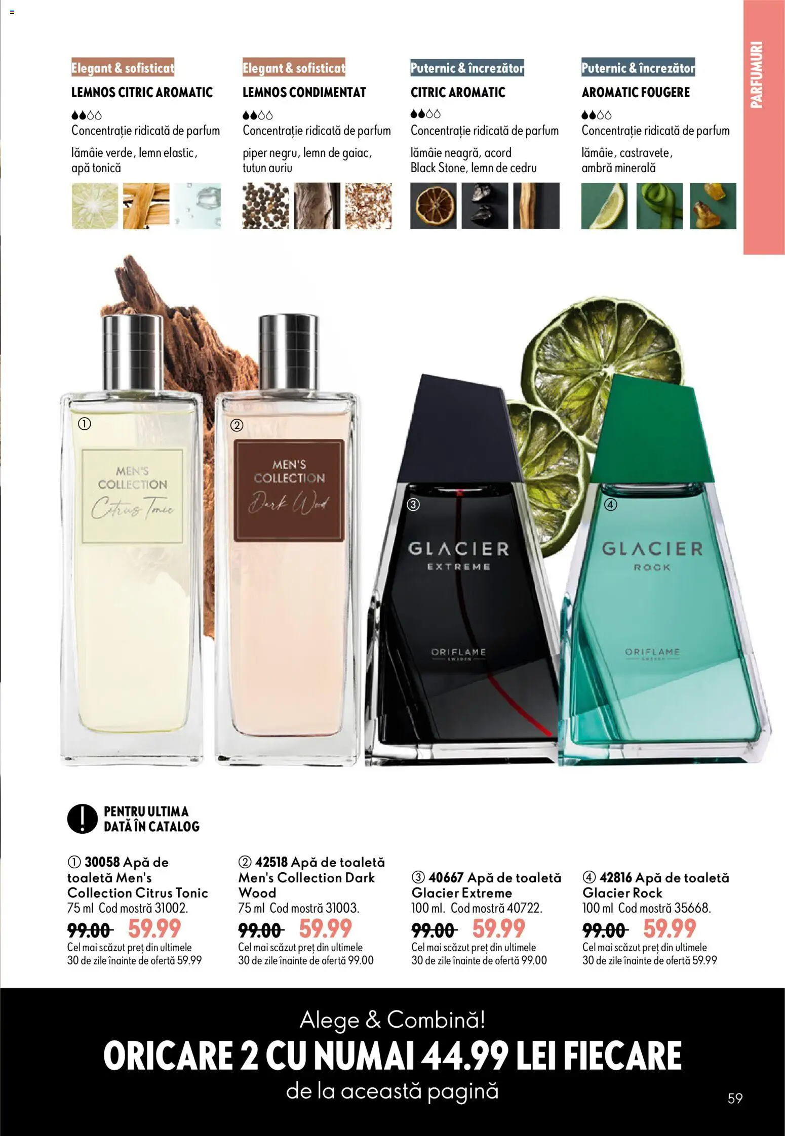 Catalog Oriflame 9 - 28 Septembrie 2026 | Pagina 59 | Produse: Toaletă, Apă, Piper, Lămâie
