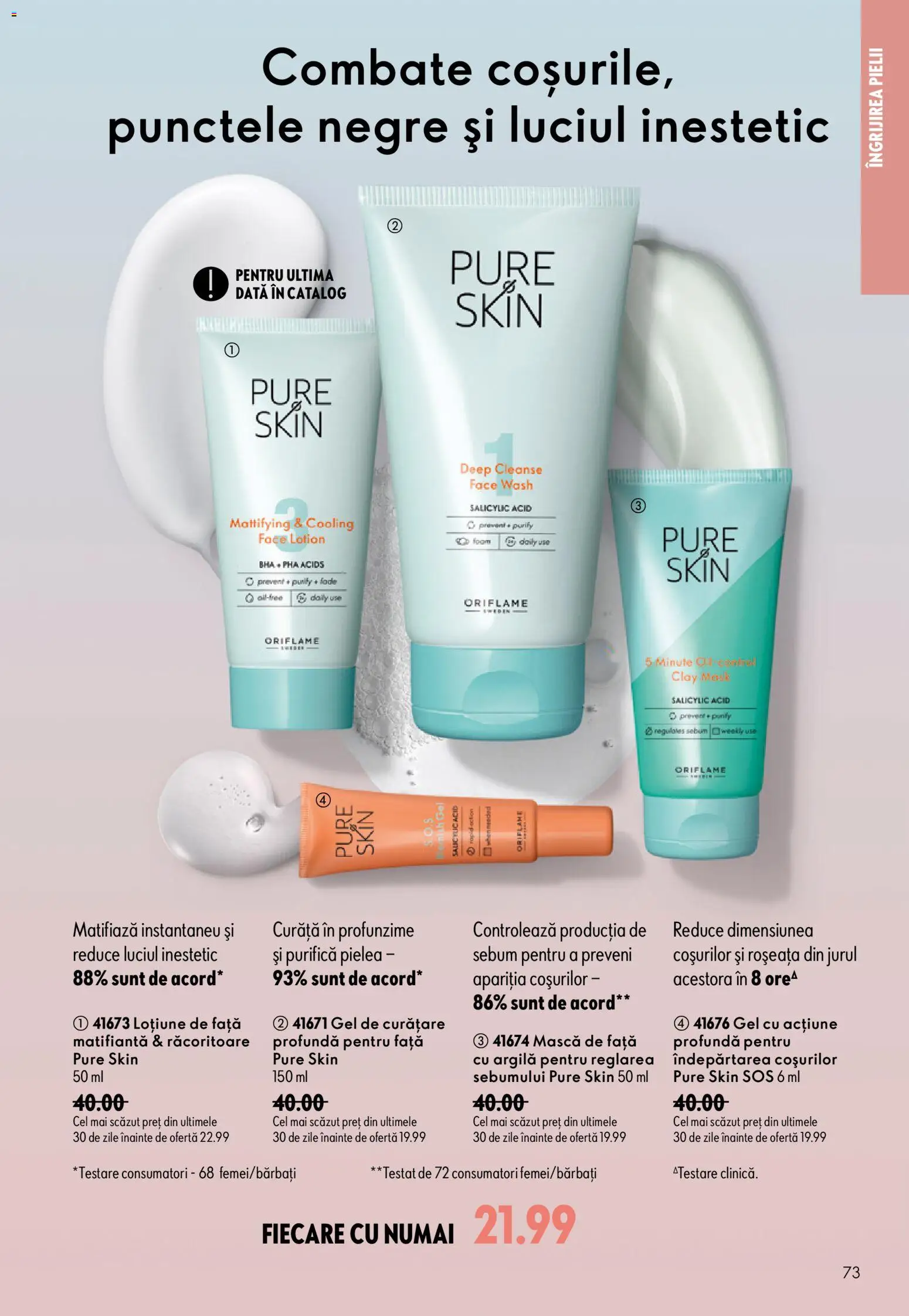 Catalog Oriflame 9 - 28 Septembrie 2026 | Pagina 73 | Produse: Gel de curățare, Sos
