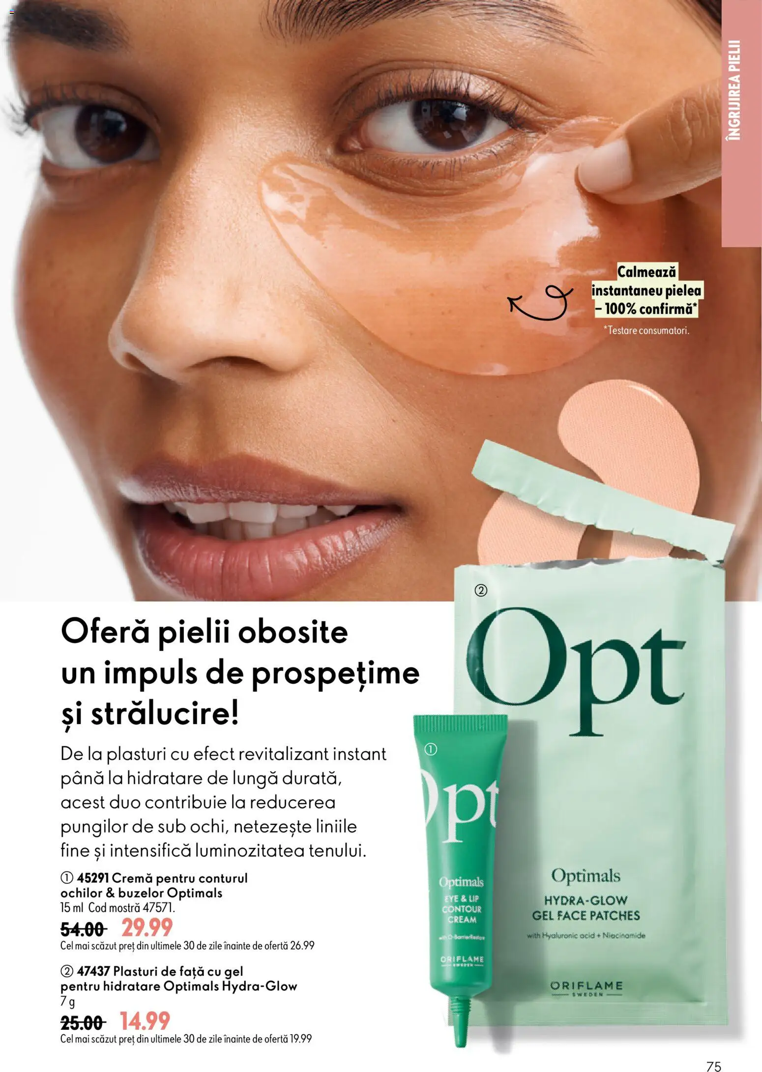 Catalog Oriflame 9 - 28 Septembrie 2026 | Pagina 75 | Produse: Plasturi, Cremă
