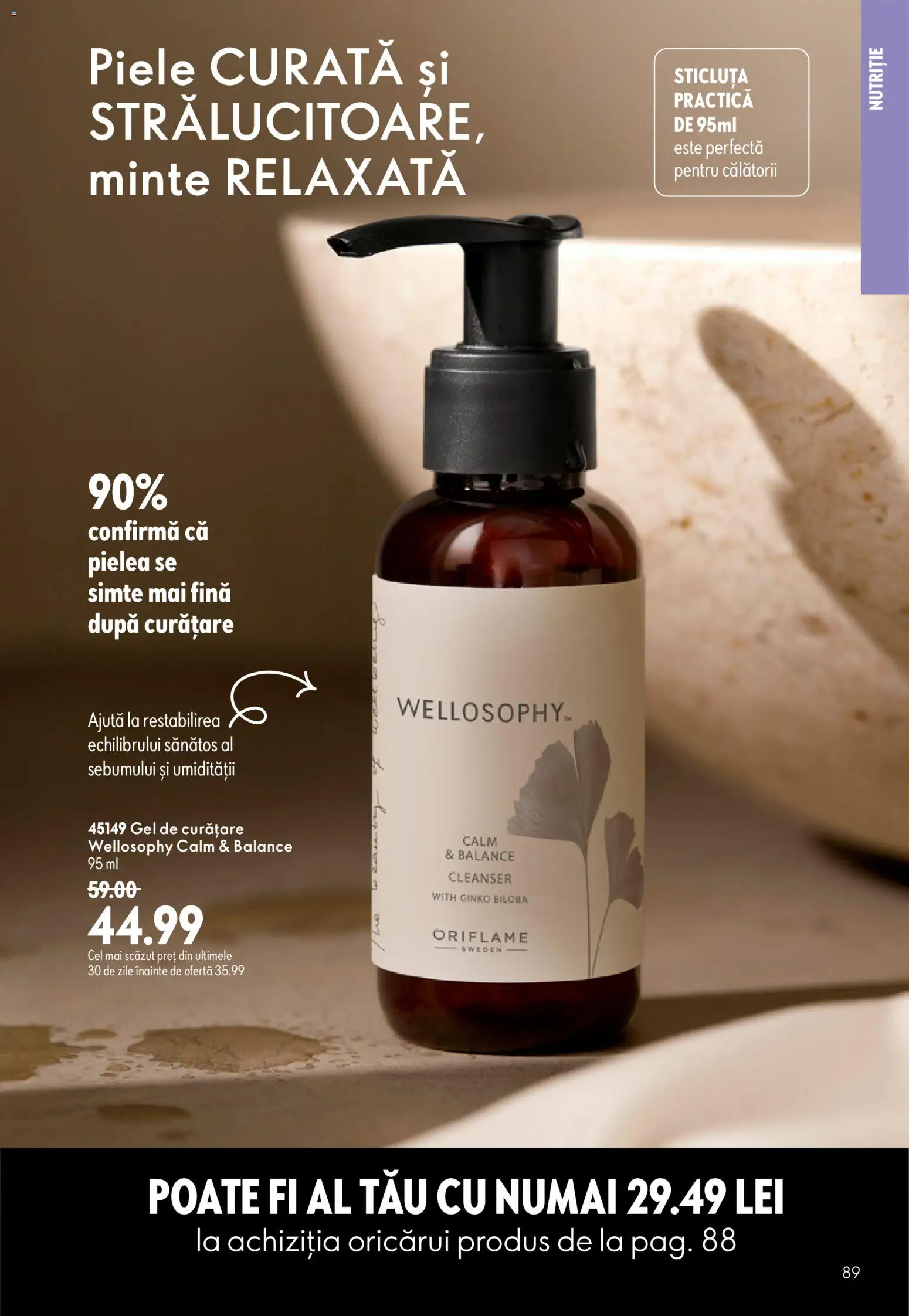 Catalog Oriflame 9 - 28 Septembrie 2026 | Pagina 89 | Produse: Gel de curățare
