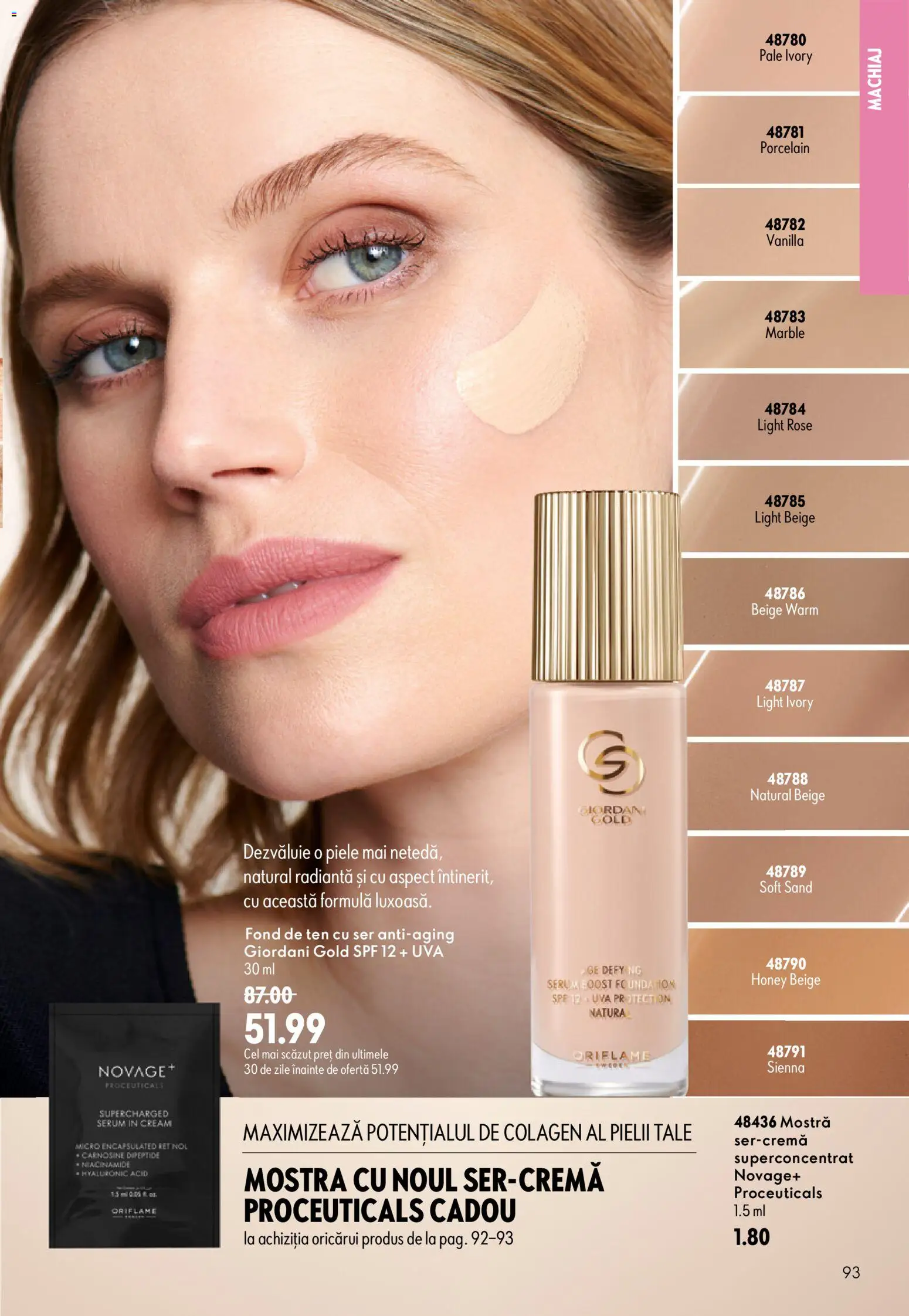 Catalog Oriflame 9 - 28 Septembrie 2026 | Pagina 93 | Produse: Fond de ten, Serum, Machiaj