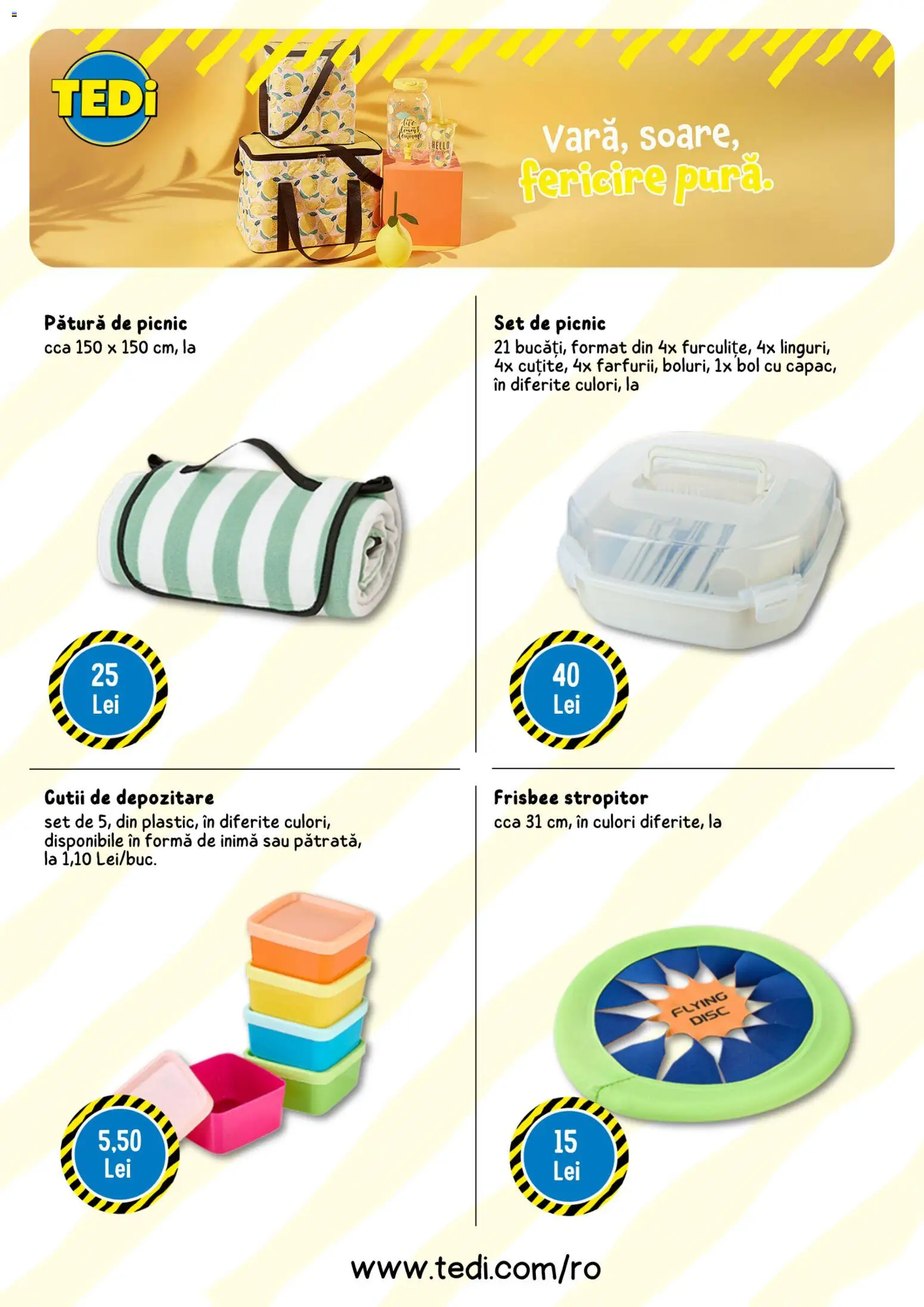 Catalog TEDi 30 Iulie - 30 August 2026 | Pagina 4 | Produse: Disc, Bol, Pătură